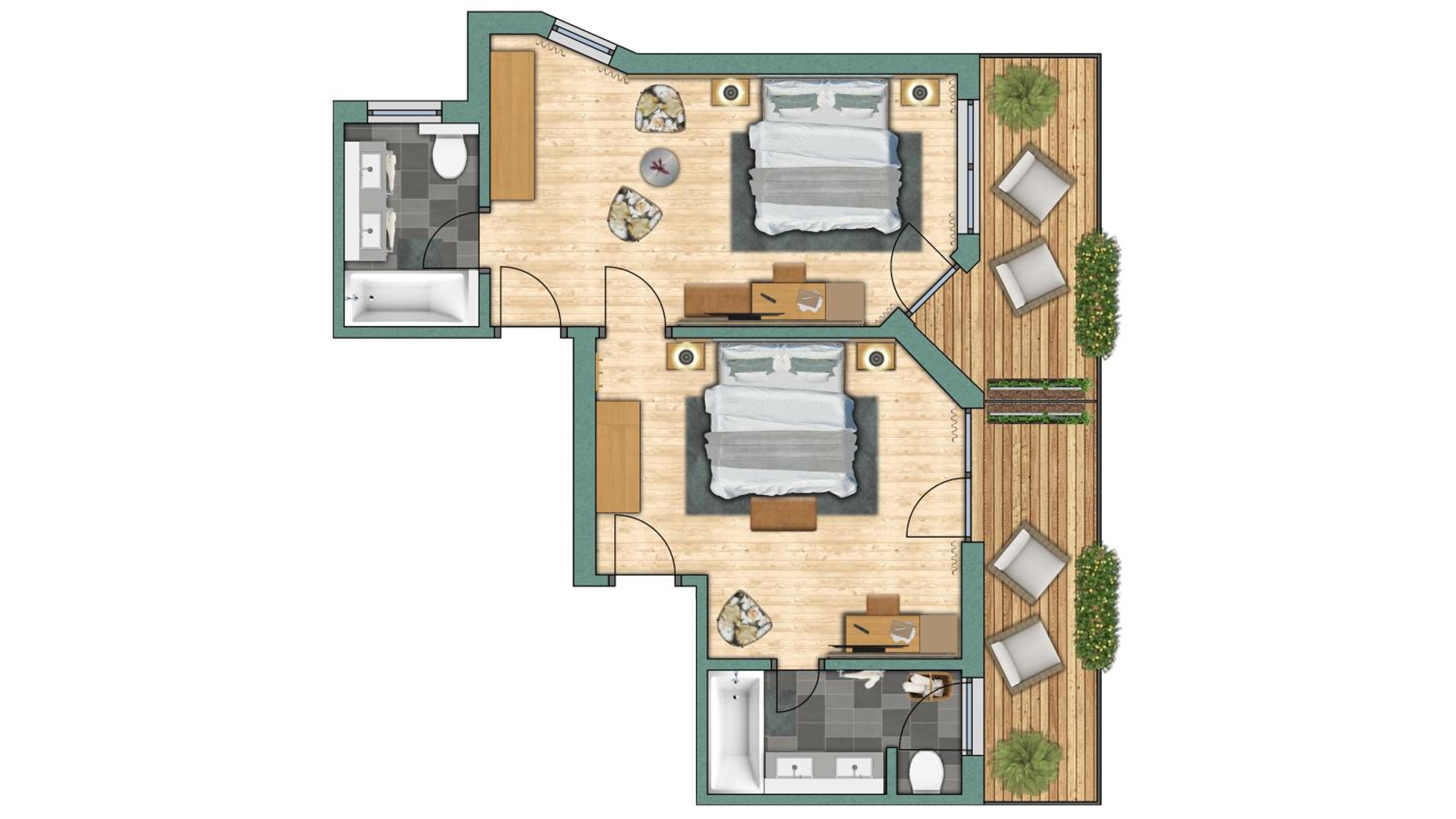 Apartment with Balcony - Photo 3