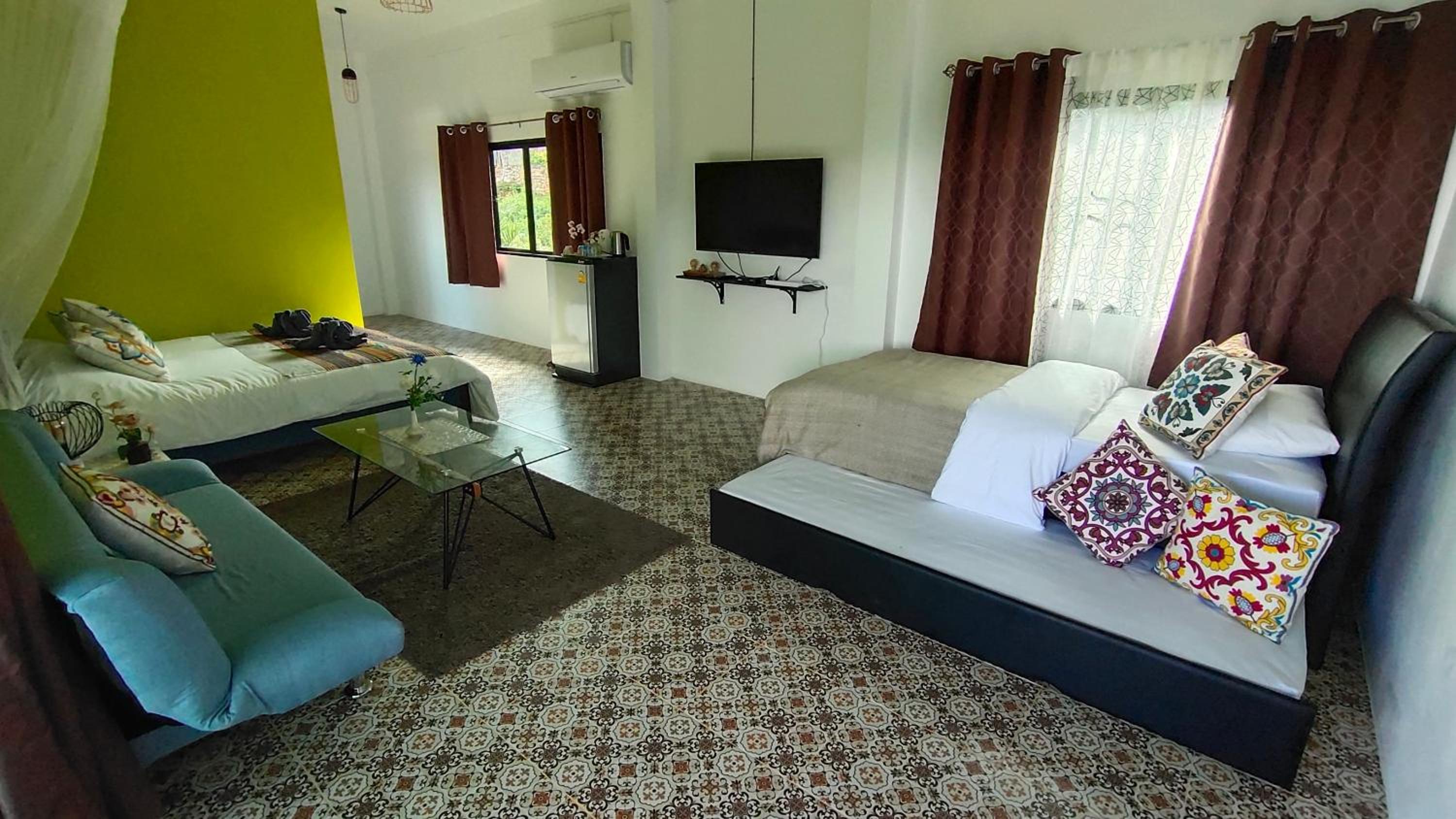 Family Room with Mountain View