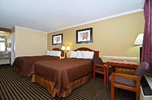 Double Room with Two Double Beds and Roll-In Shower - Disability Access/Non-Smoking