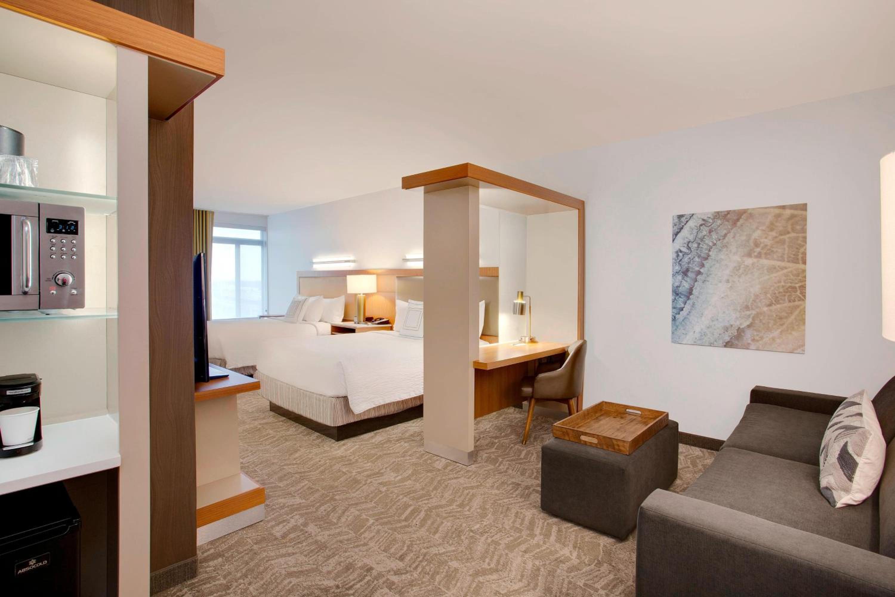 Queen Suite with Two Queen Beds and Trundle Sofa - Hearing Accessible