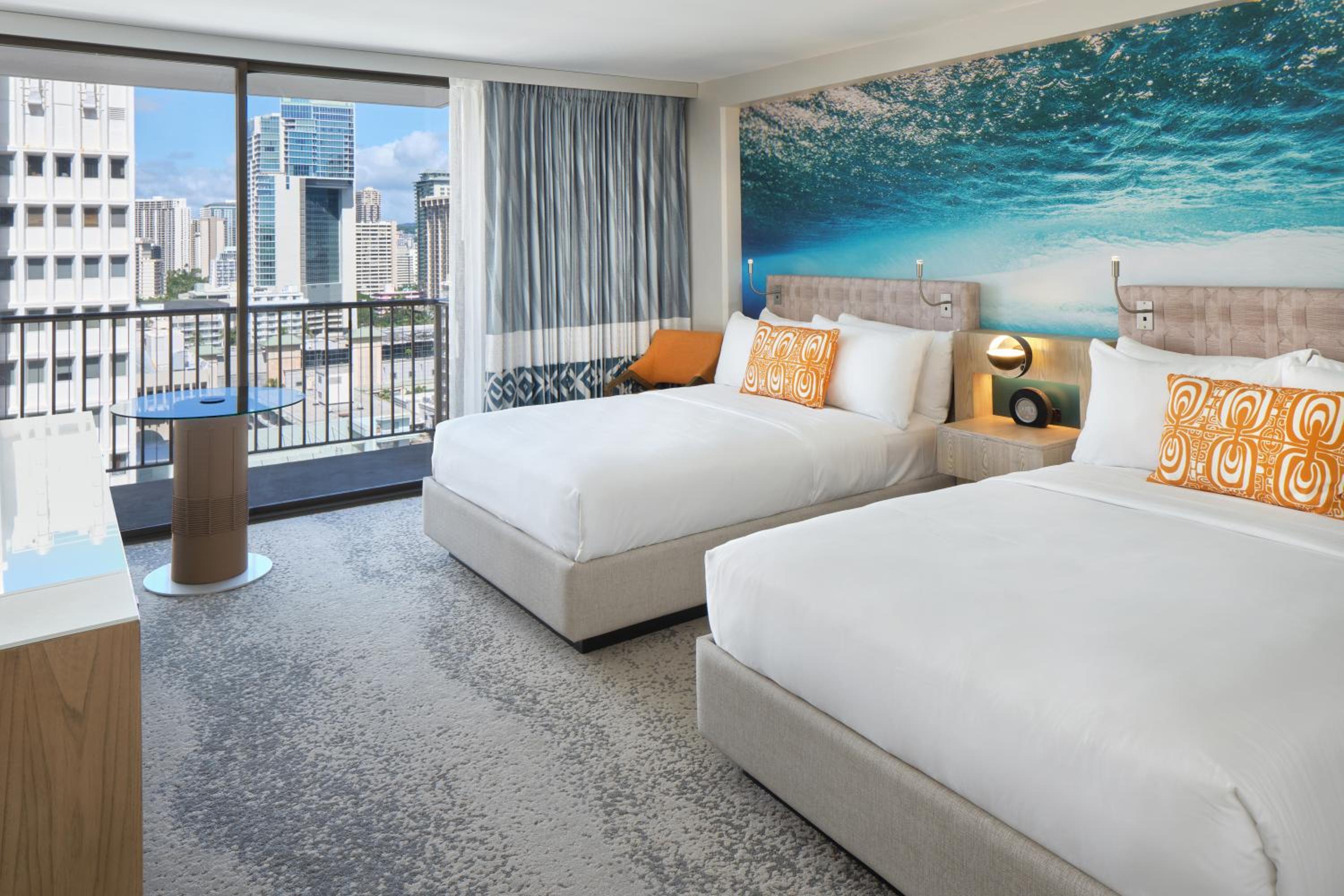 Accessible Partial Ocean View 2 Double Beds - Photo 12