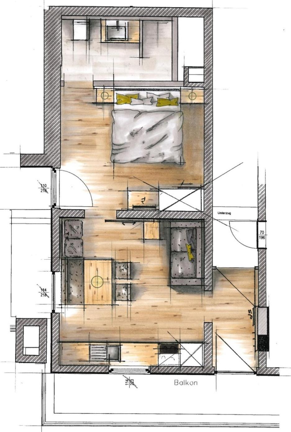 Standard One-Bedroom Apartment with Balcony (2 Adults) photo 2
