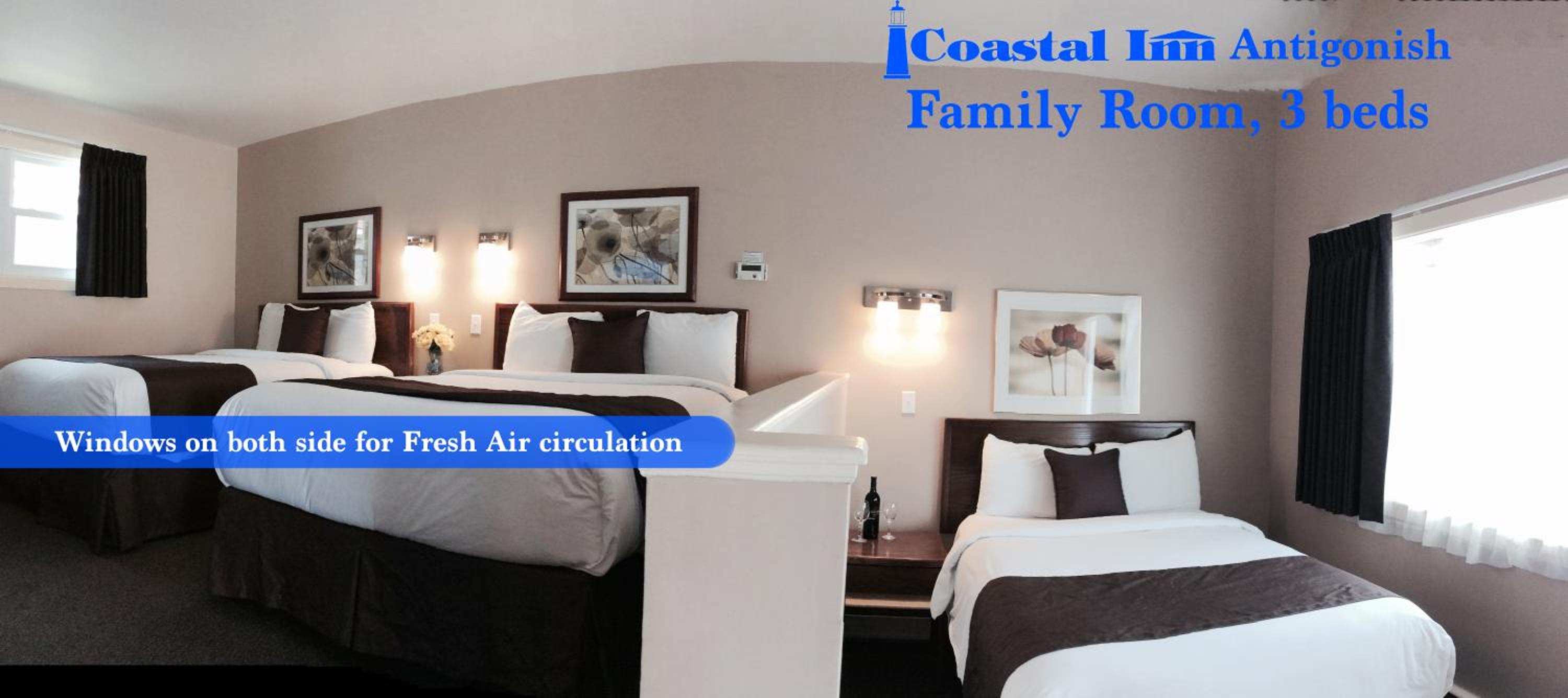 Bi-level Family Room, 2 Queen Beds and 1 Double Bed - Nonsmoking, No pets photo 2