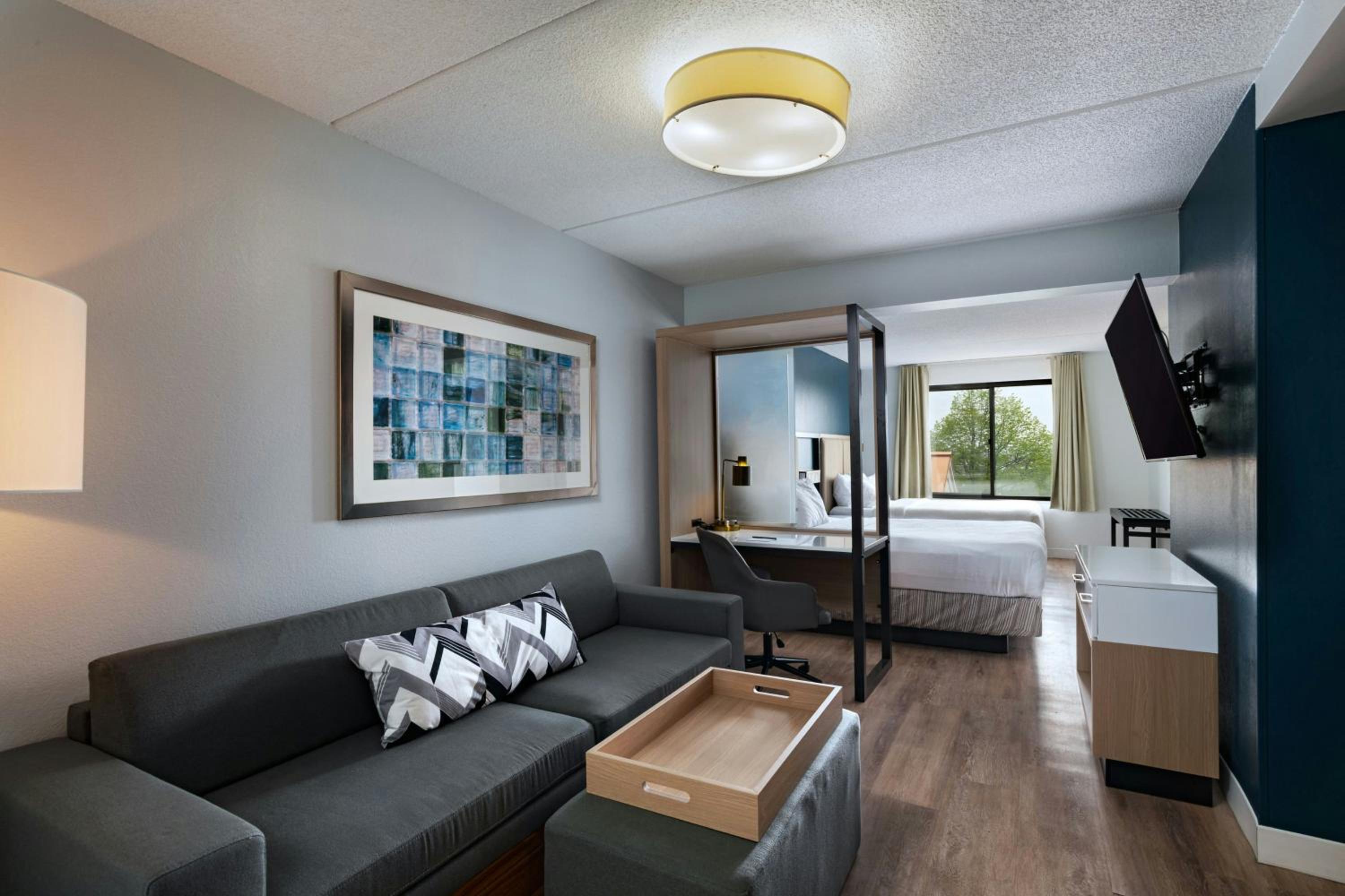 Queen Suite with Two Queen Beds and Trundle Sofa