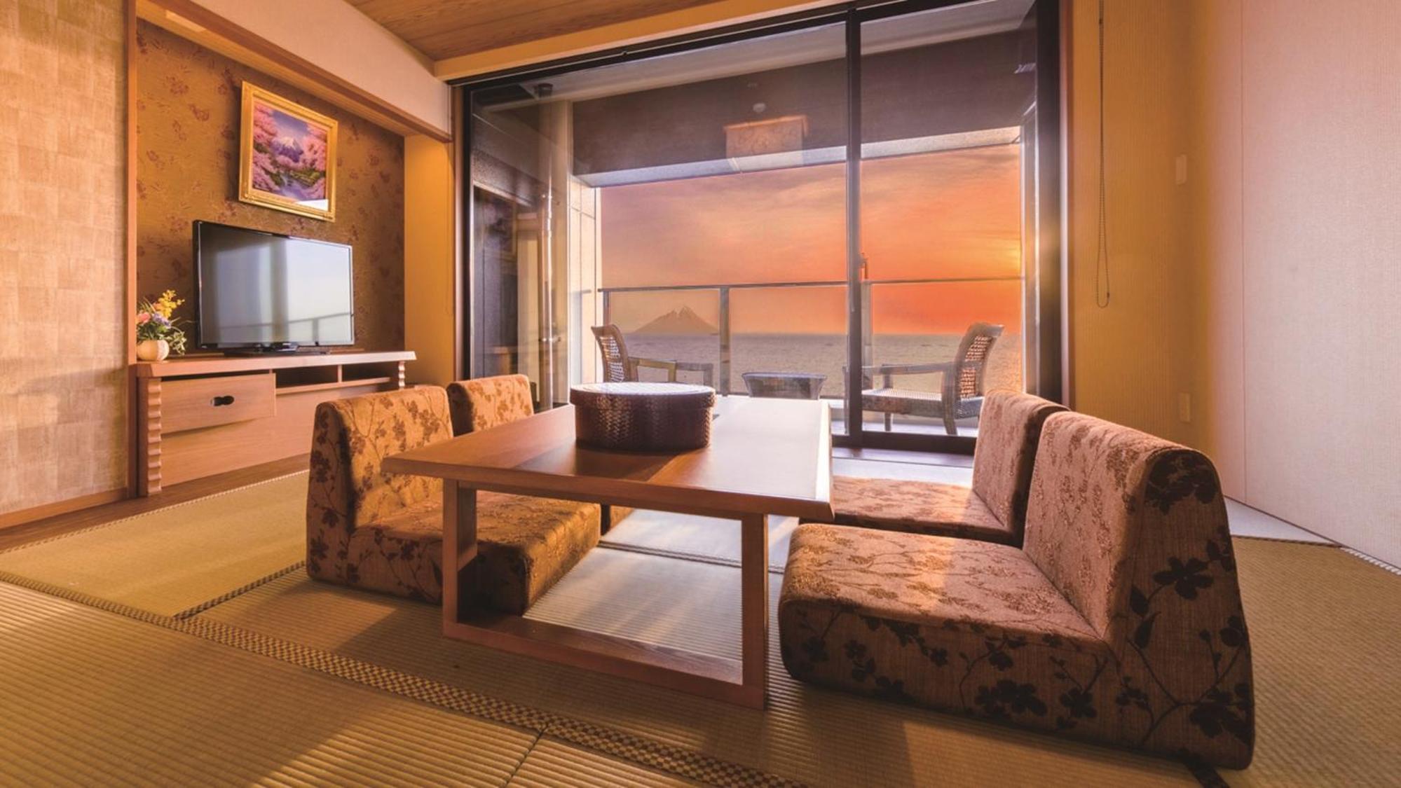 Deluxe Twin Room With Tatami Area And Ocean View photo 1