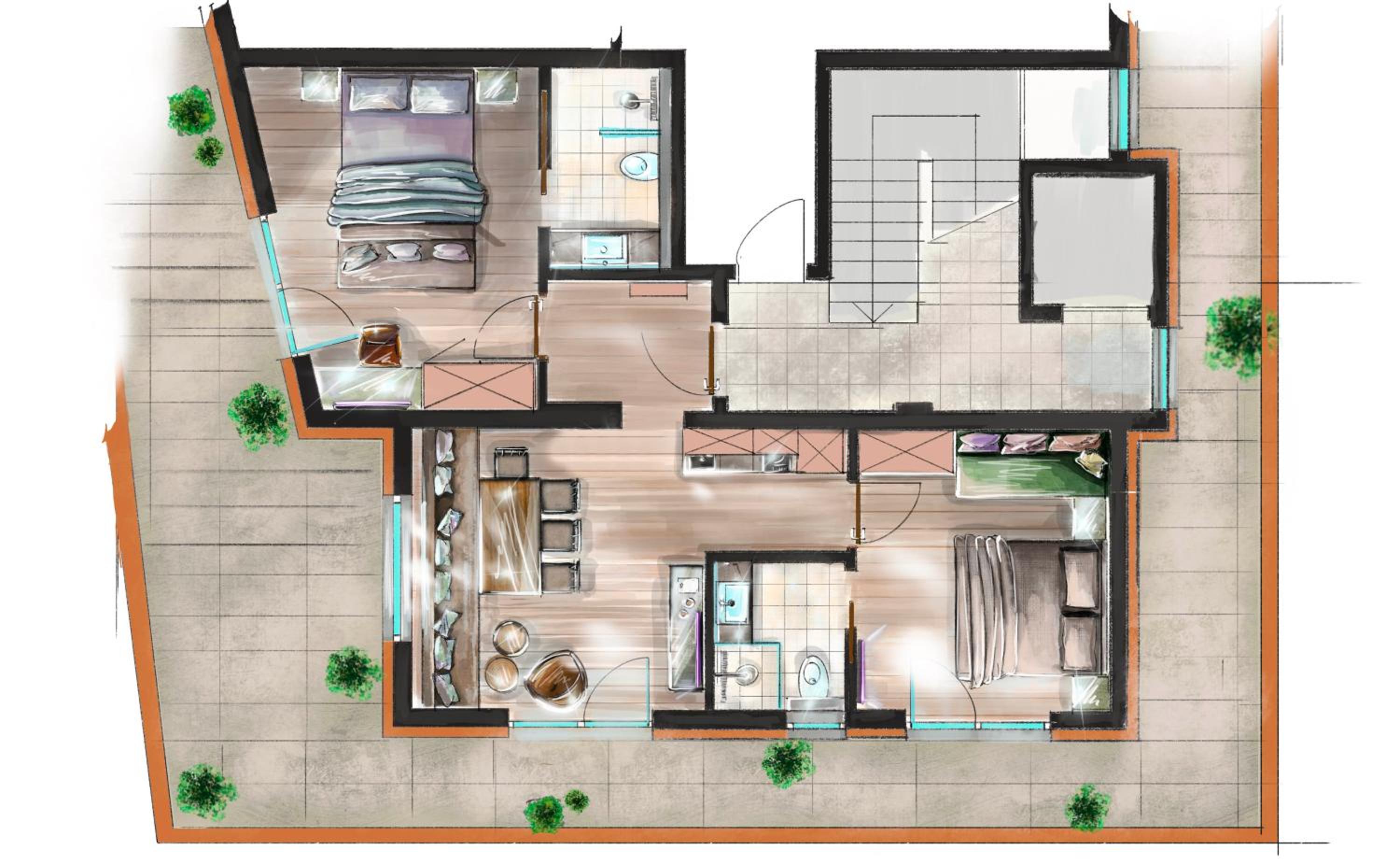 Apartment with Balcony photo 3