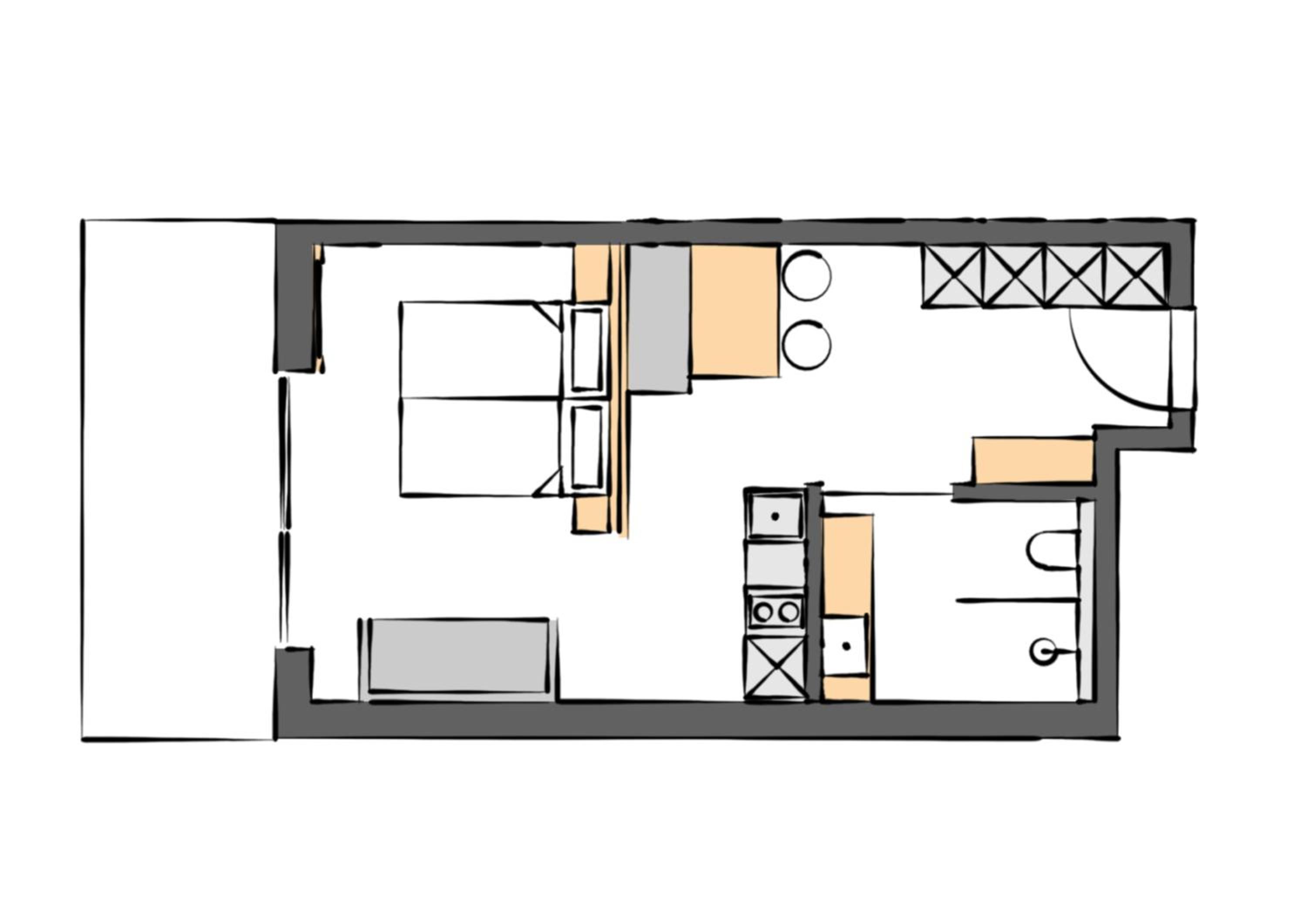 Studio with Terrace - Photo 3