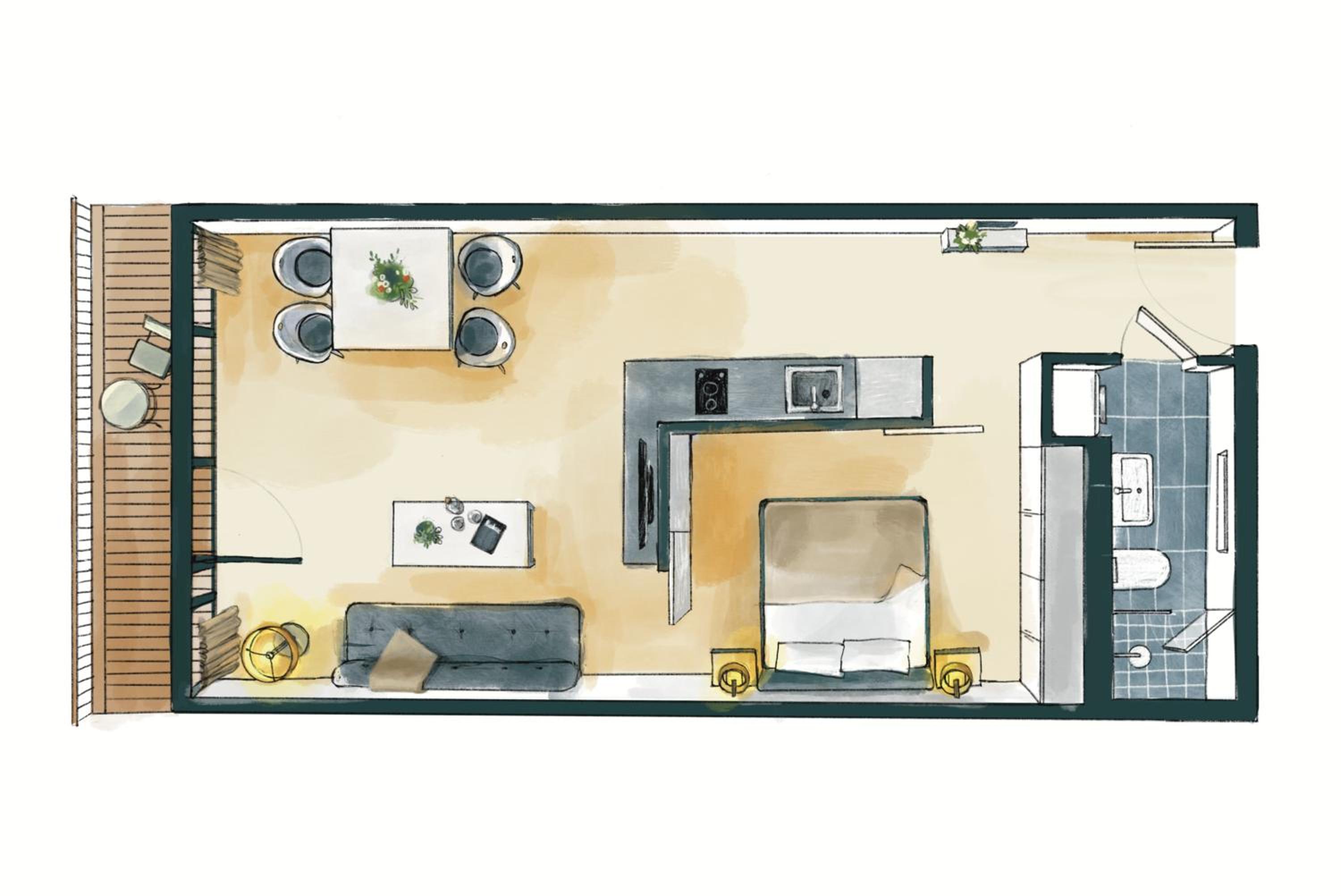 One-Bedroom Apartment with Lake View photo 2