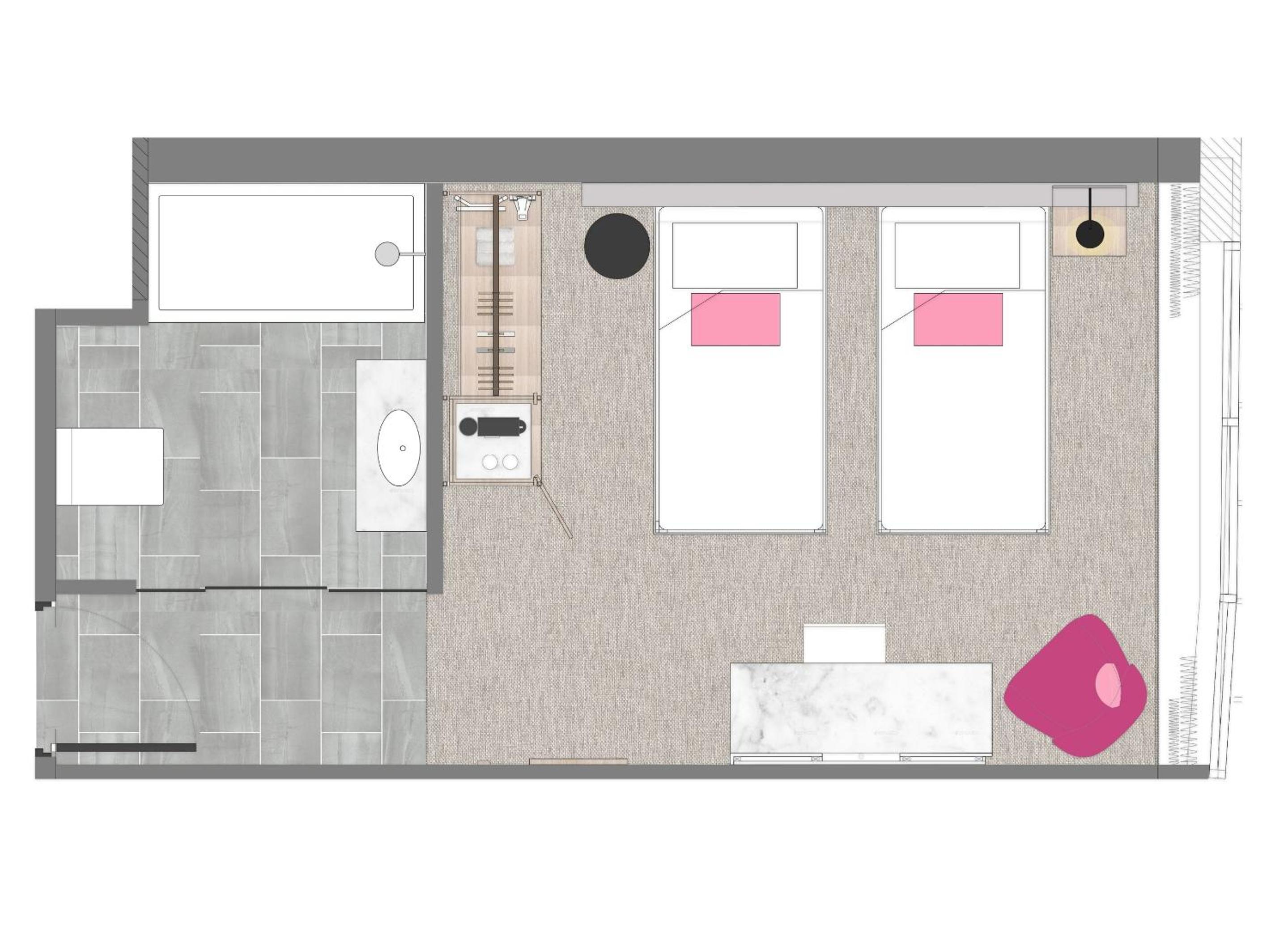 Deluxe Twin Room thumbnail 5