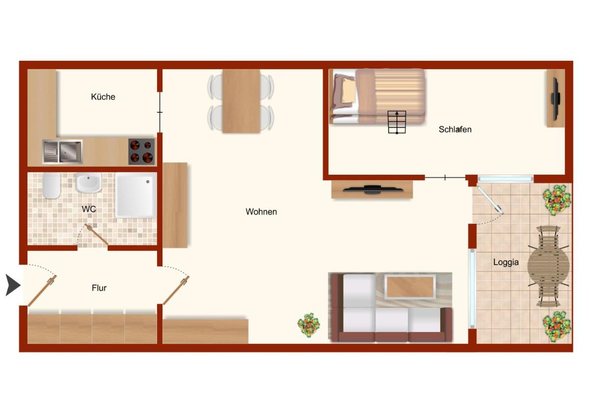 One-Bedroom Apartment photo 1