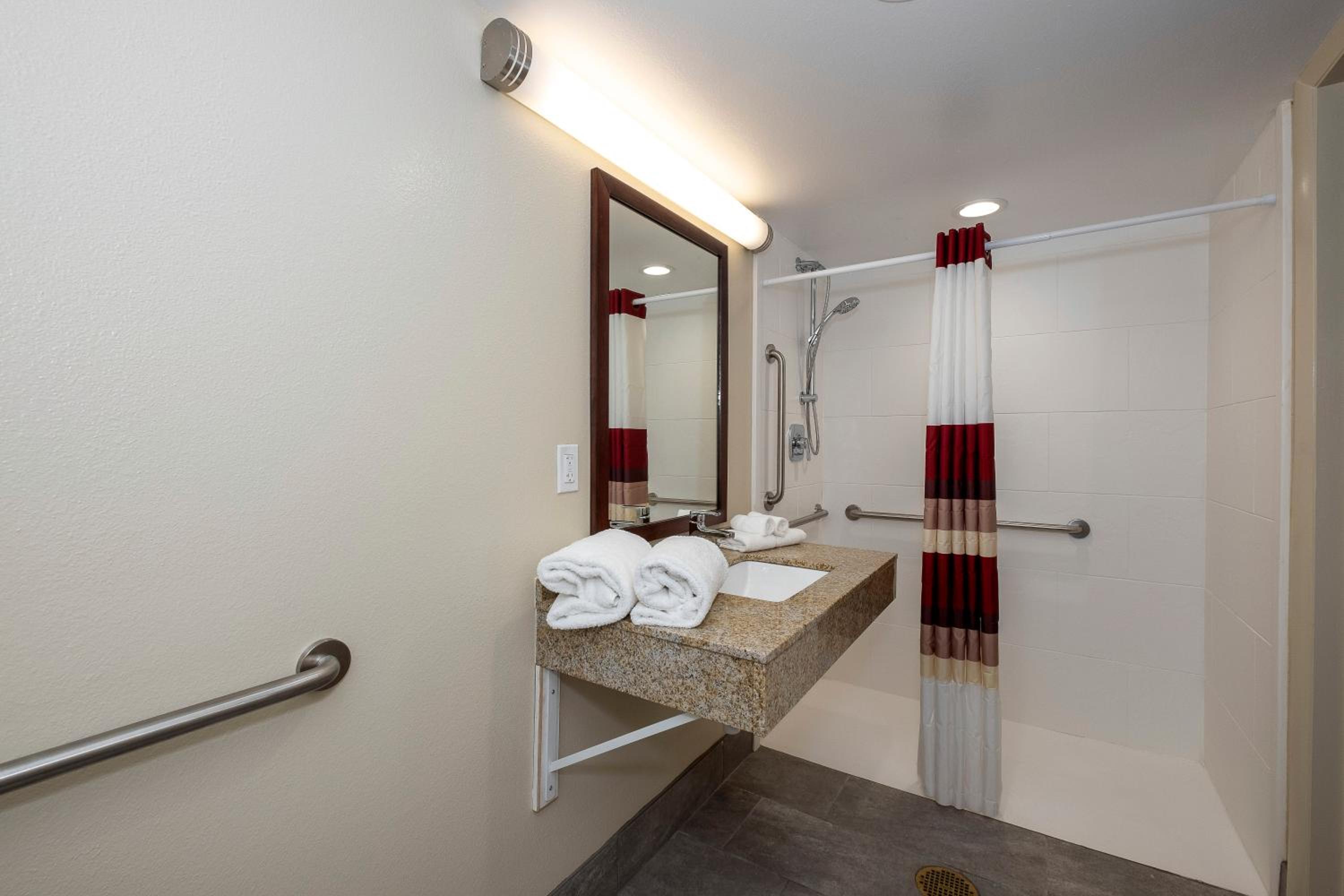 Deluxe Room with Two Queen Beds Disability Access Roll-In Shower Smoke Free - Photo 6