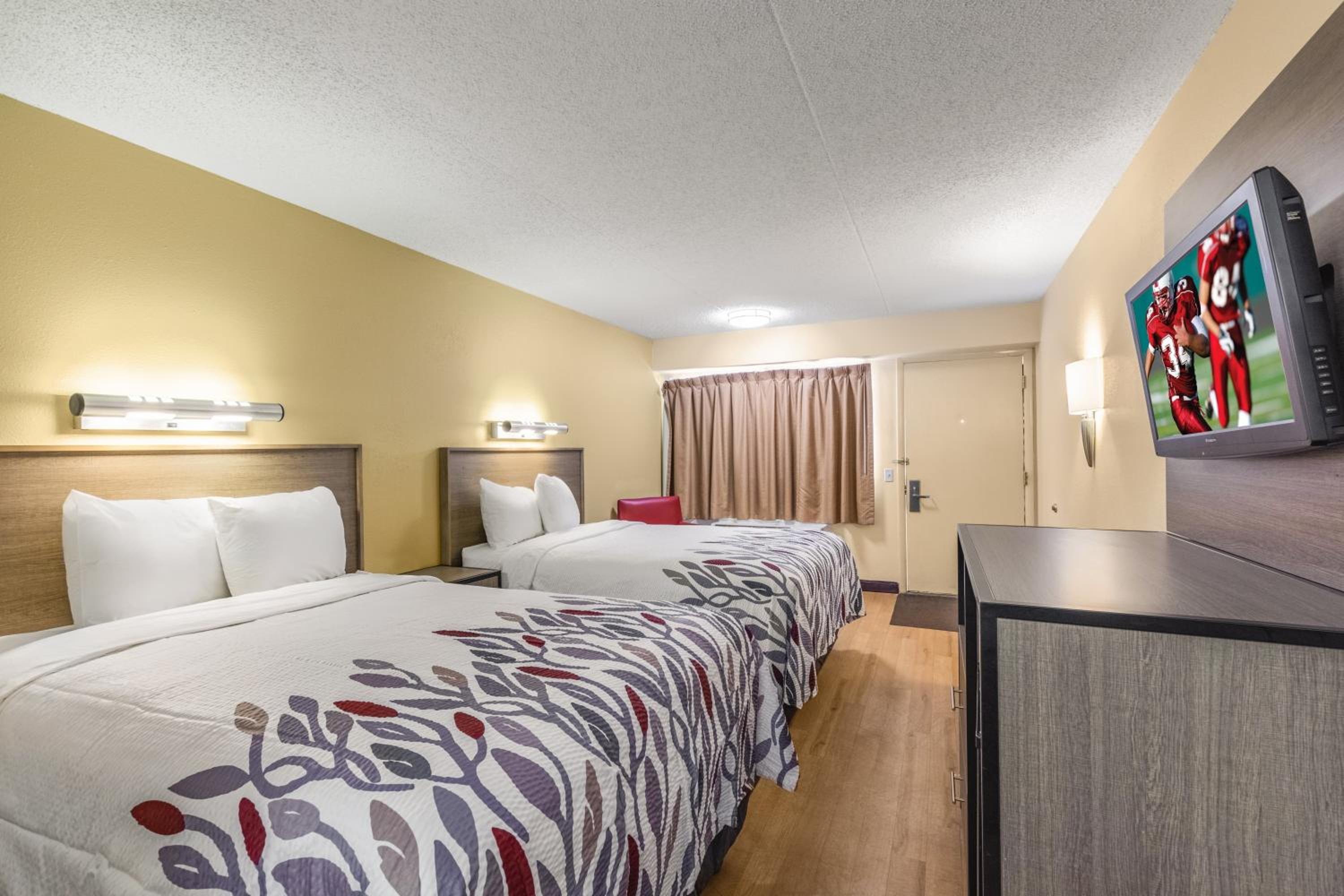 Deluxe Room with Two Double Beds Smoke Free at Red Roof Inn Kalamazoo West - Western Michigan U in Kalamazoo