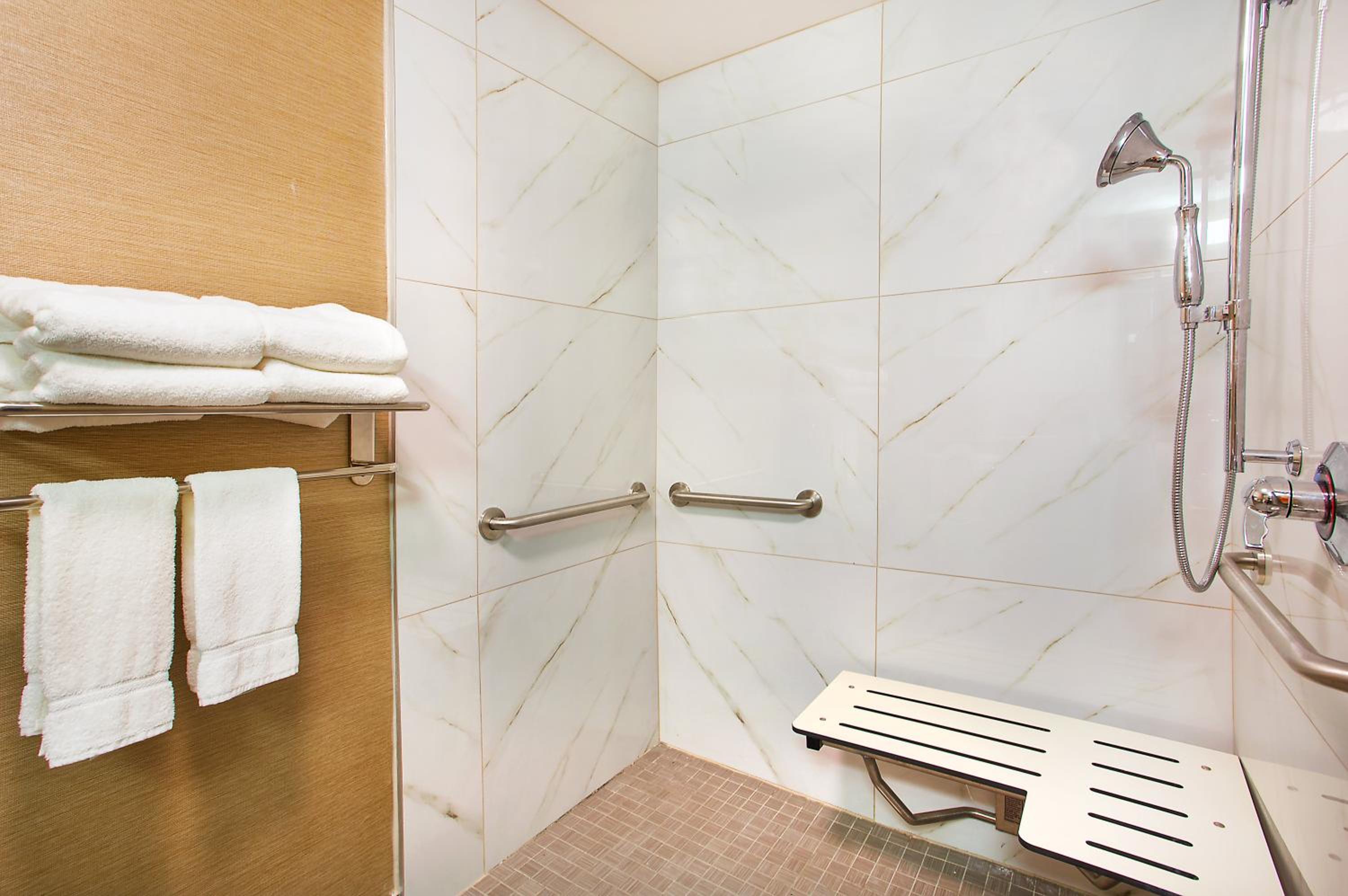 Suite with Two Queen Beds and Accessible Roll-In Shower
