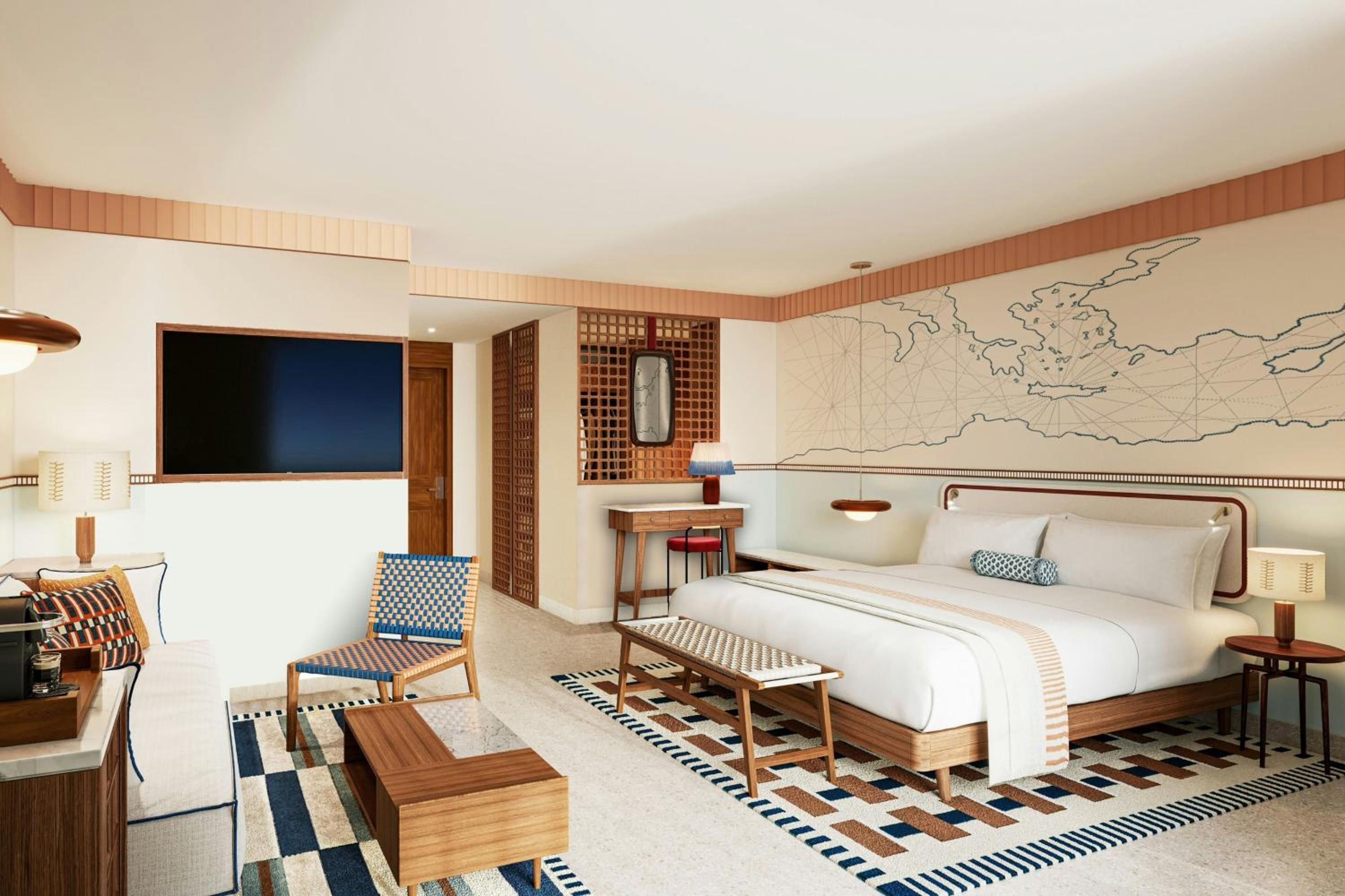 Junior King Suite with Sofa Bed and Balcony - Inland View