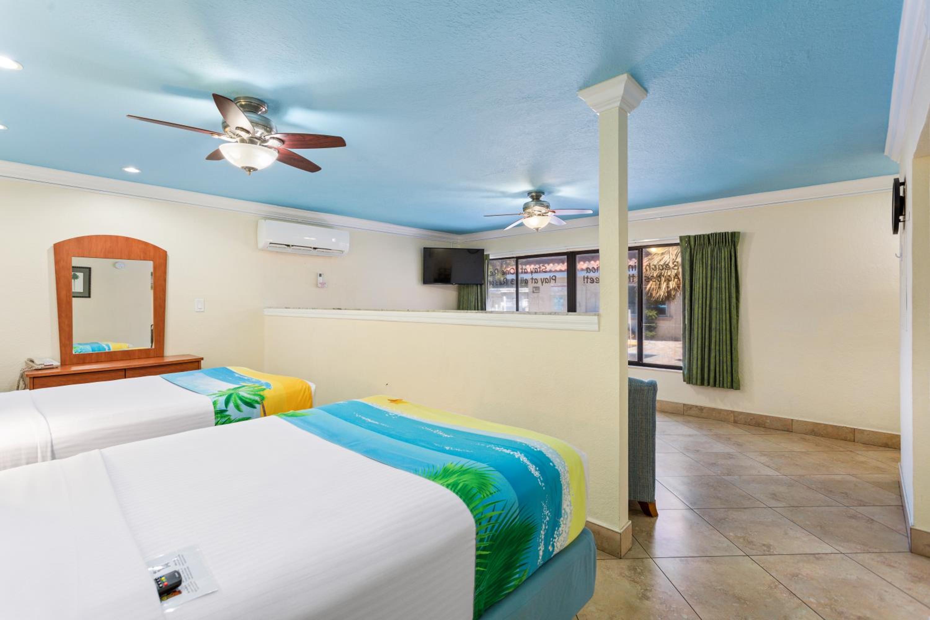 Superior Efficiency Suite: 2 Double Beds in Bedroom and 1 Sleeper Sofa