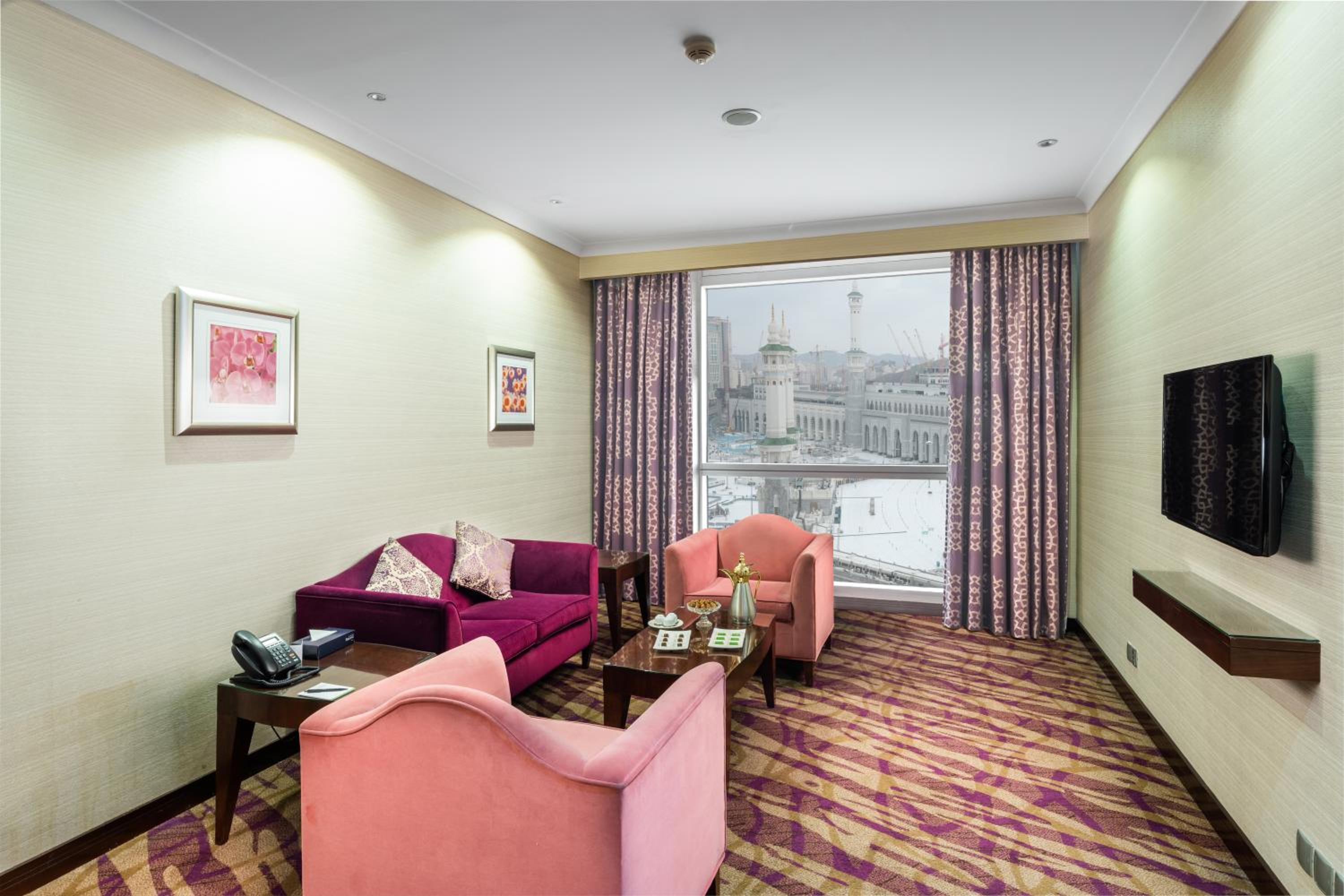 Spacious Partial Haram View Two Bedroom Suite