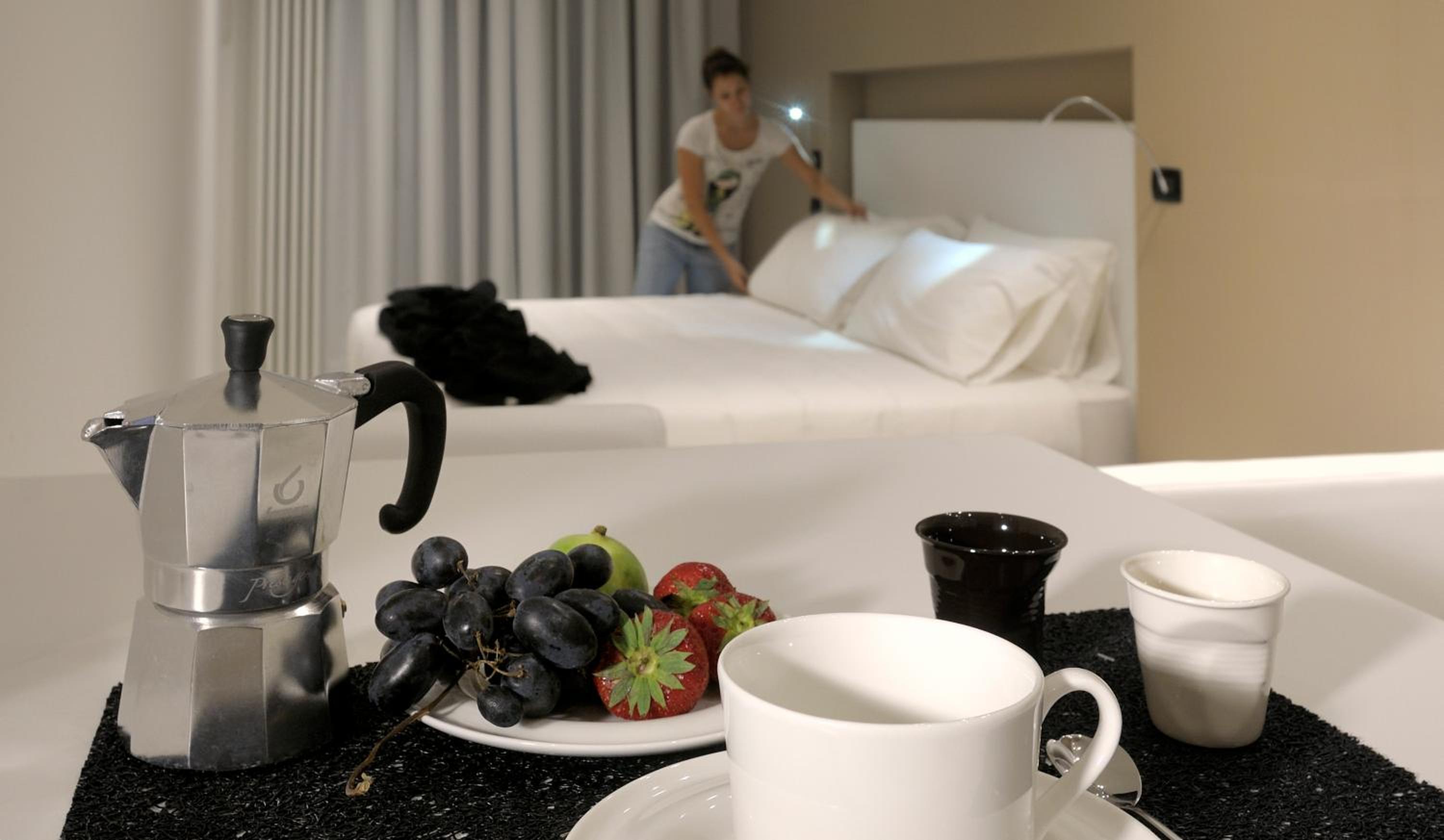 Experience warmth and comfort in our stylish rooms.