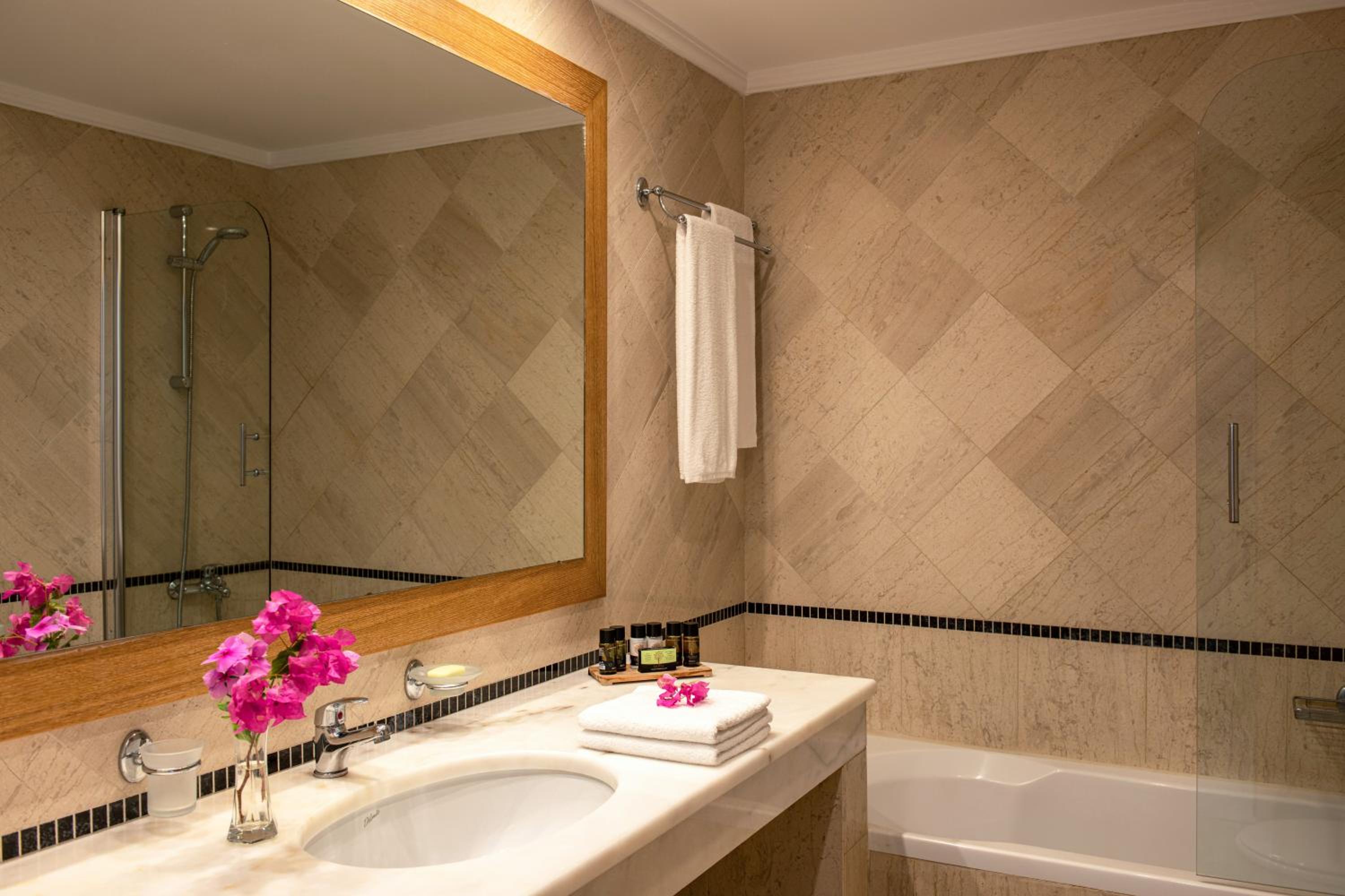 Relax in luxury with our elegant bathroom amenities.