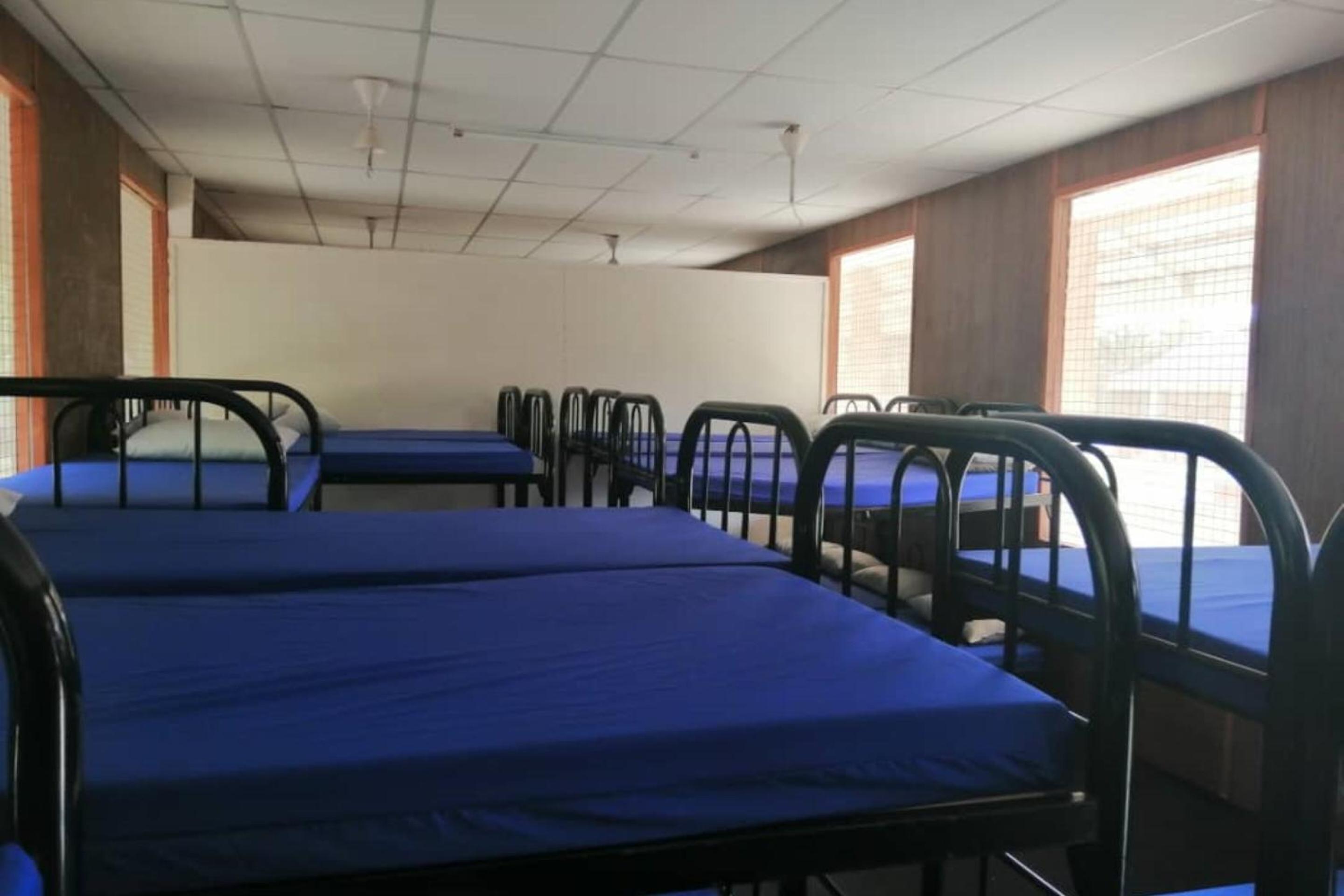 Bed in Female Dorm Room