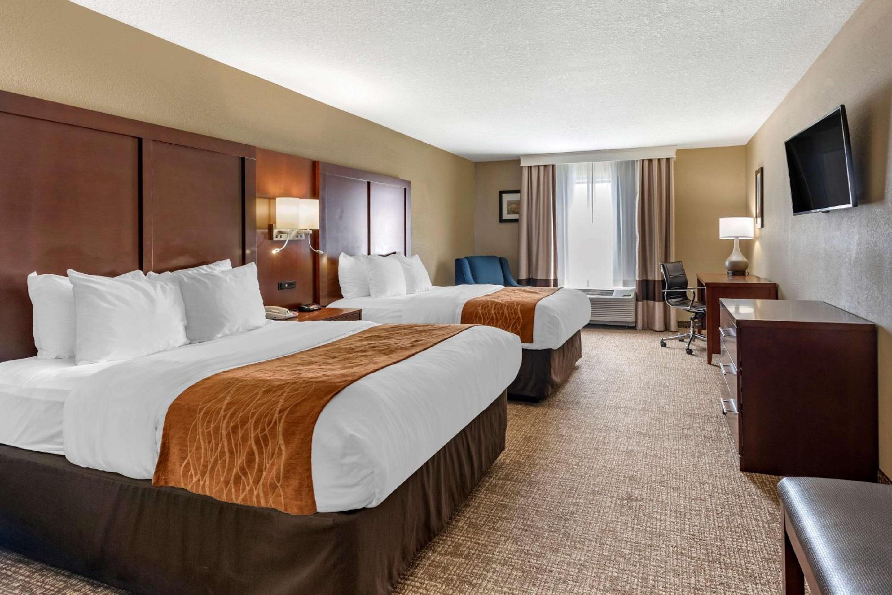 Efficiency Double Room with Two Double Beds - Non-Smoking - Photo 3