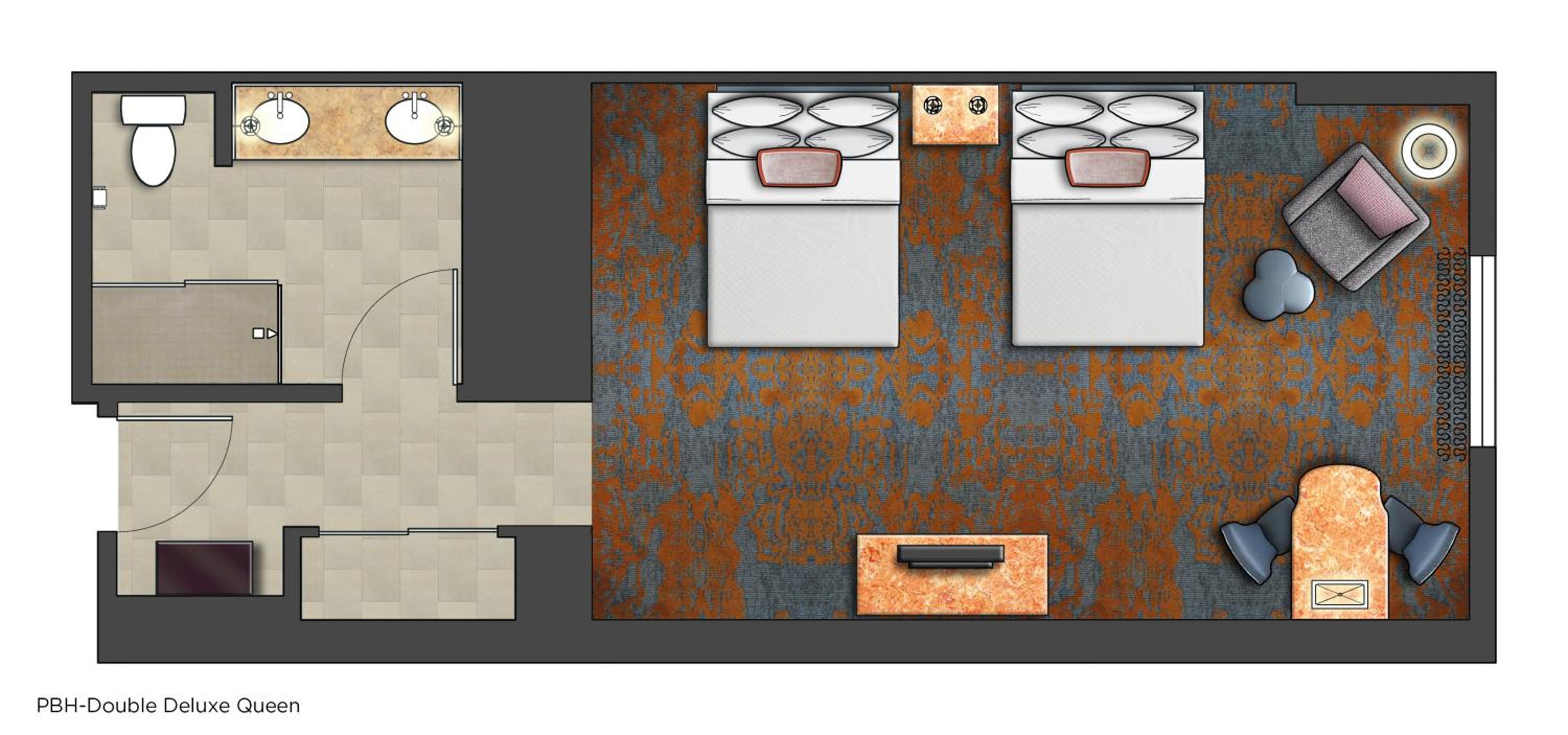Deluxe Two Queen Room (Includes FREE^ Universal Express Unlimited)