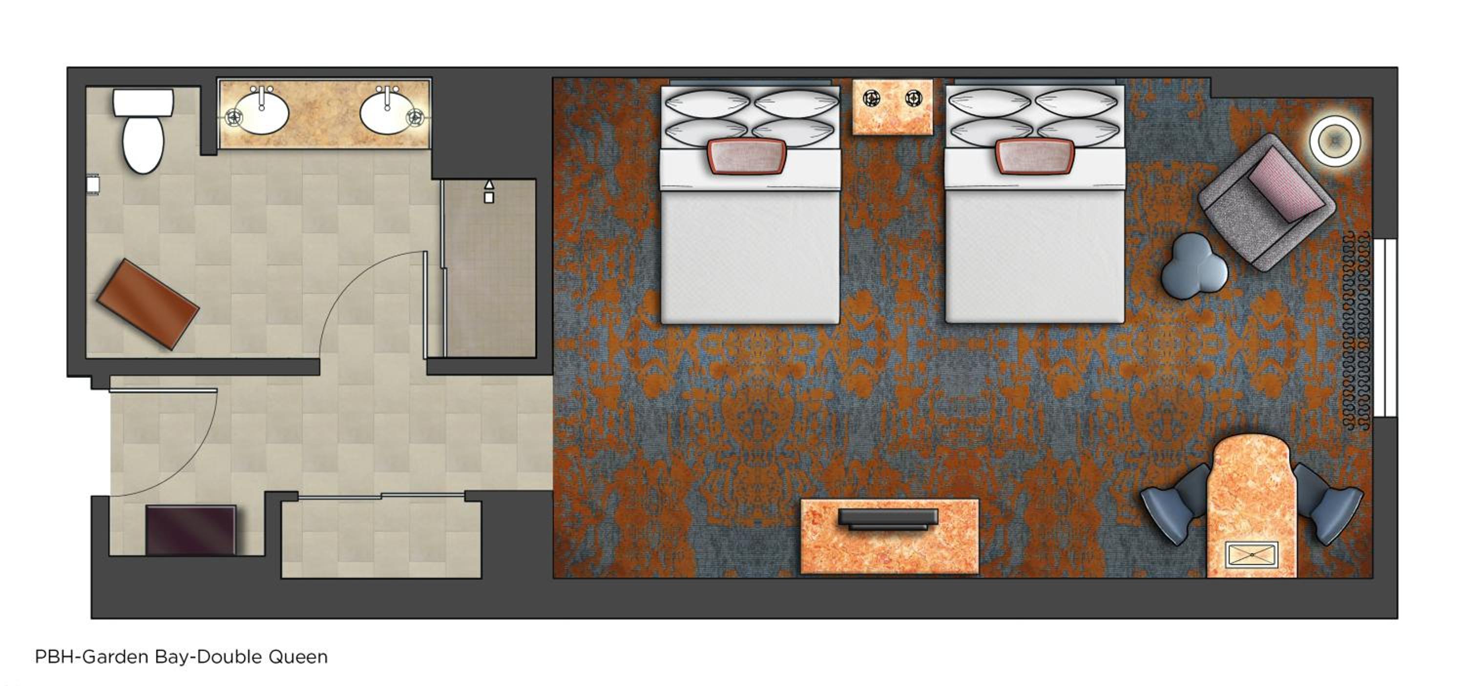 Garden View Room - Two Queen Beds (Includes FREE^ Universal Express Unlimited)