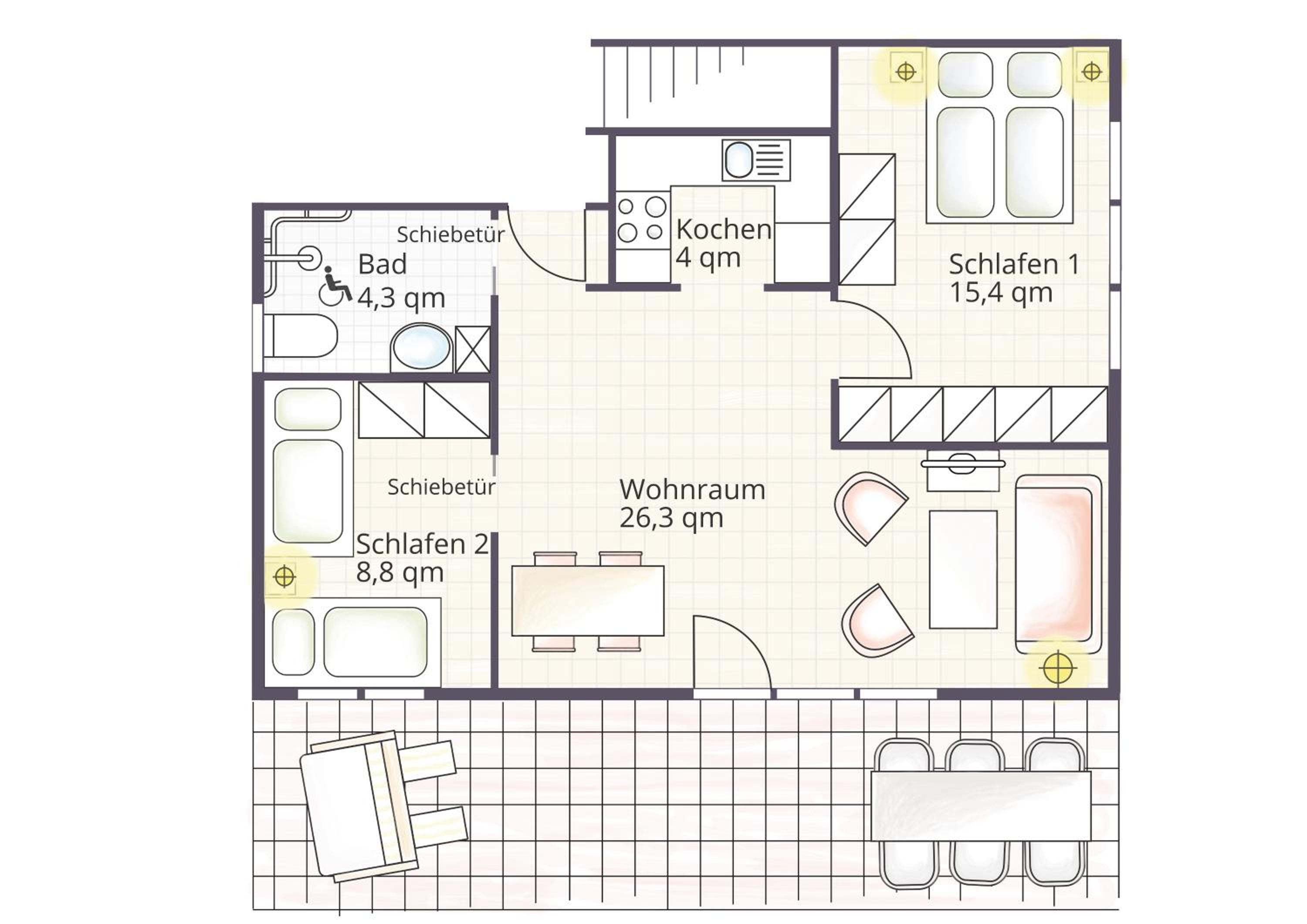 FeWo „Strandgut“ barrierefrei (1-5 Pers.) photo 3