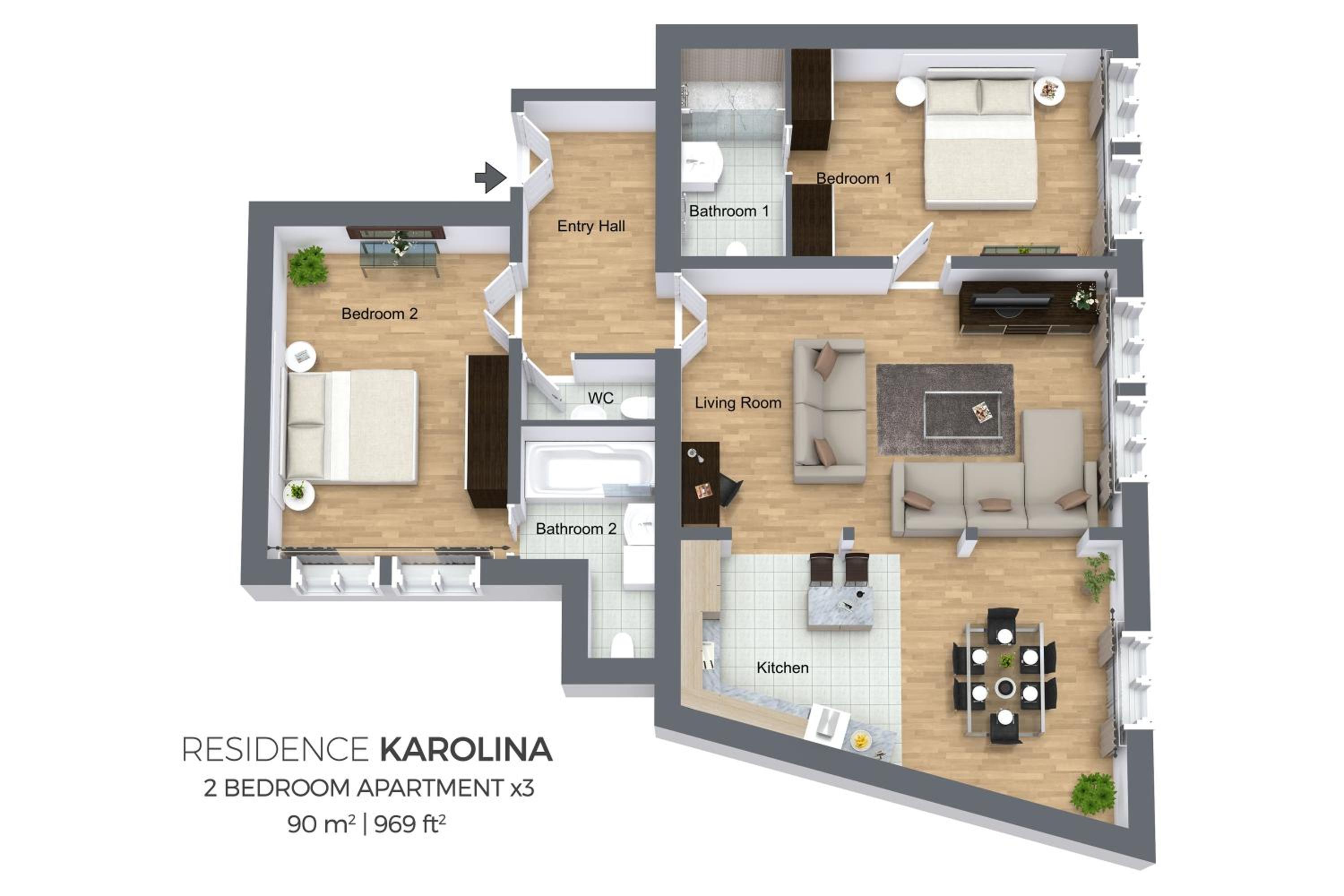 Two-Bedroom Apartment