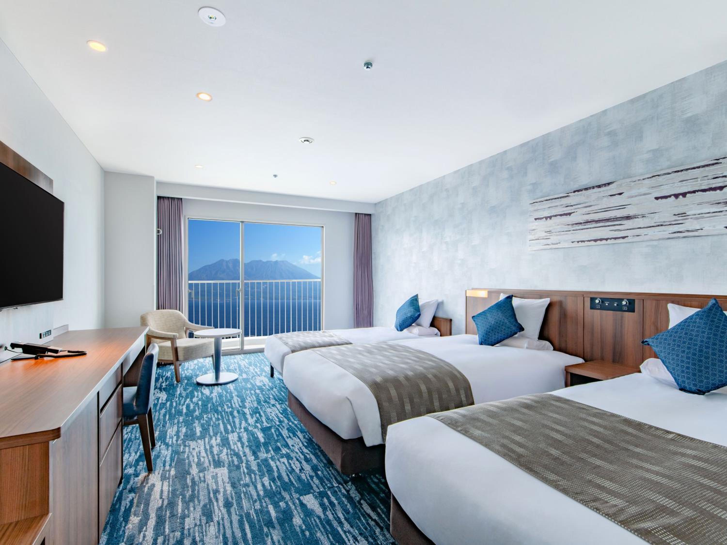 Deluxe Triple Room with Sakurajima View - Non-Smoking - Photo 1