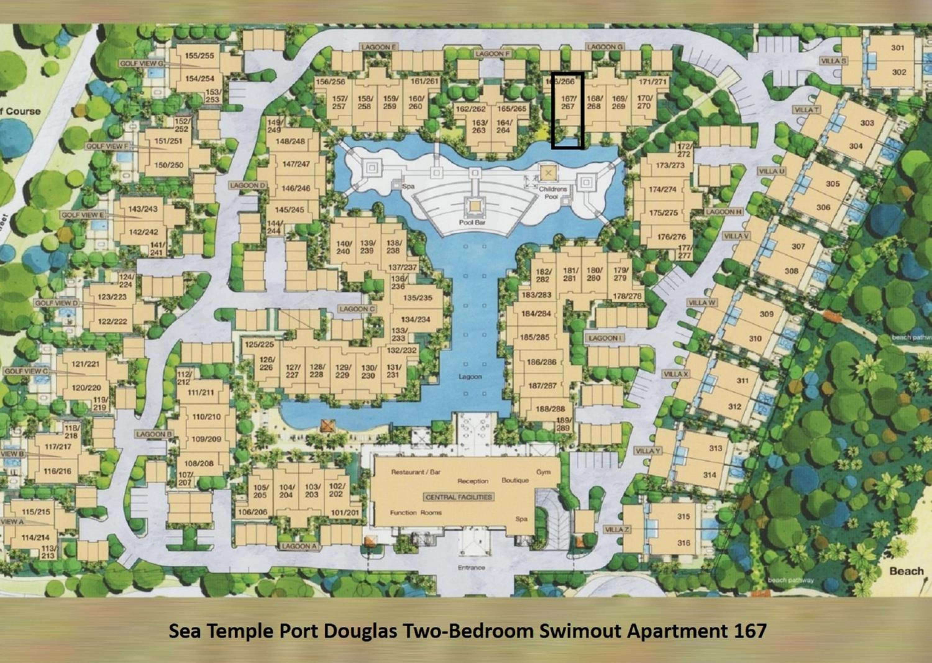 Two-Bedroom Swimout Apartment Poolside Privacy photo 2