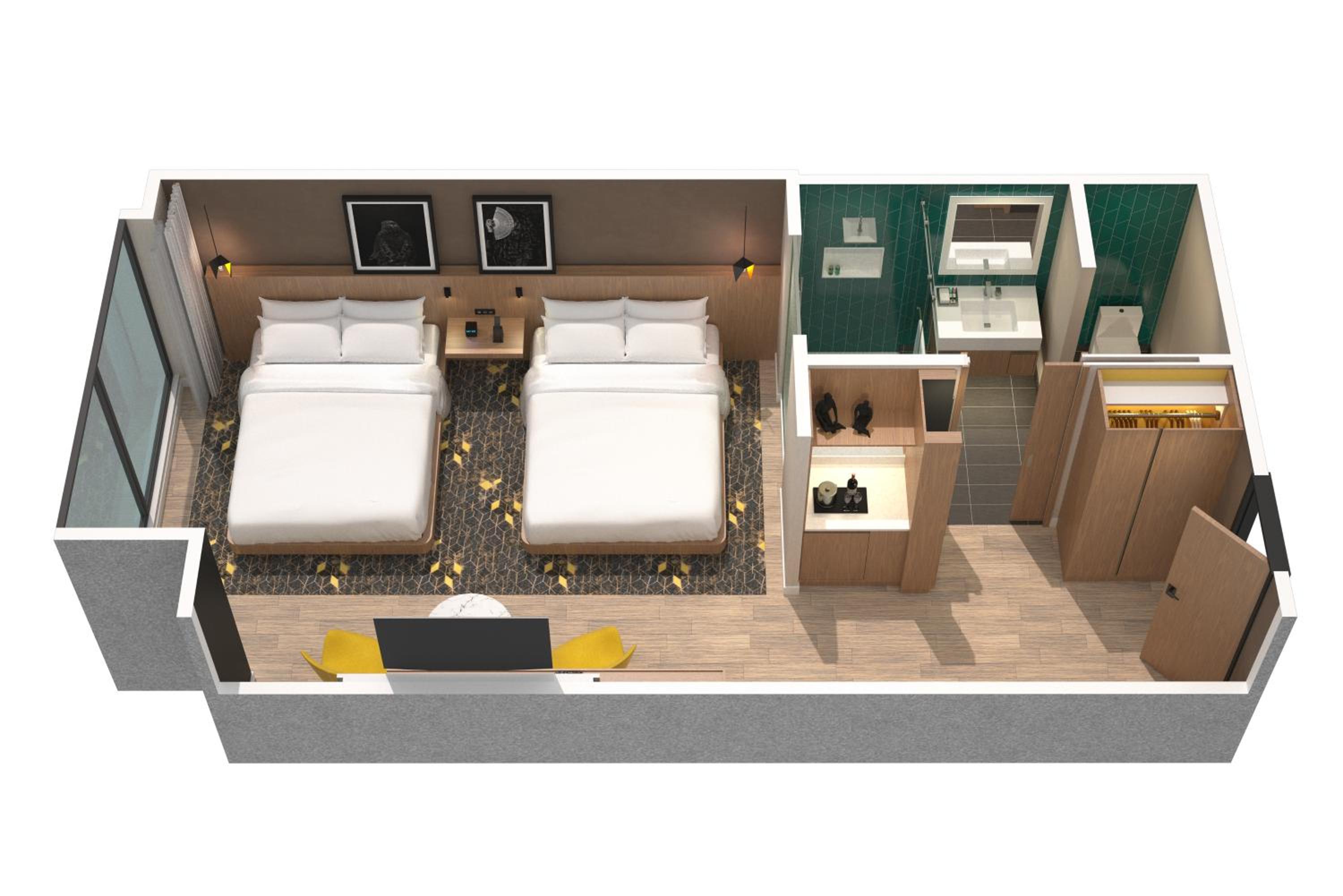 Guest  room with 2 Queen - Photo 4
