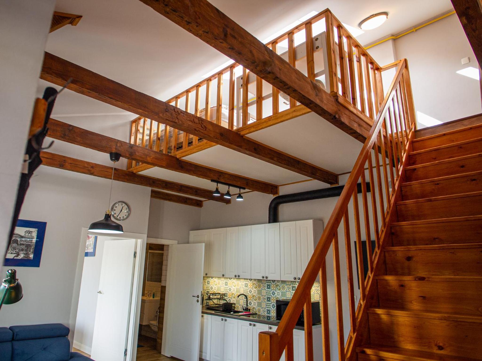 One-Bedroom Apartment with Mezzanine photo 1