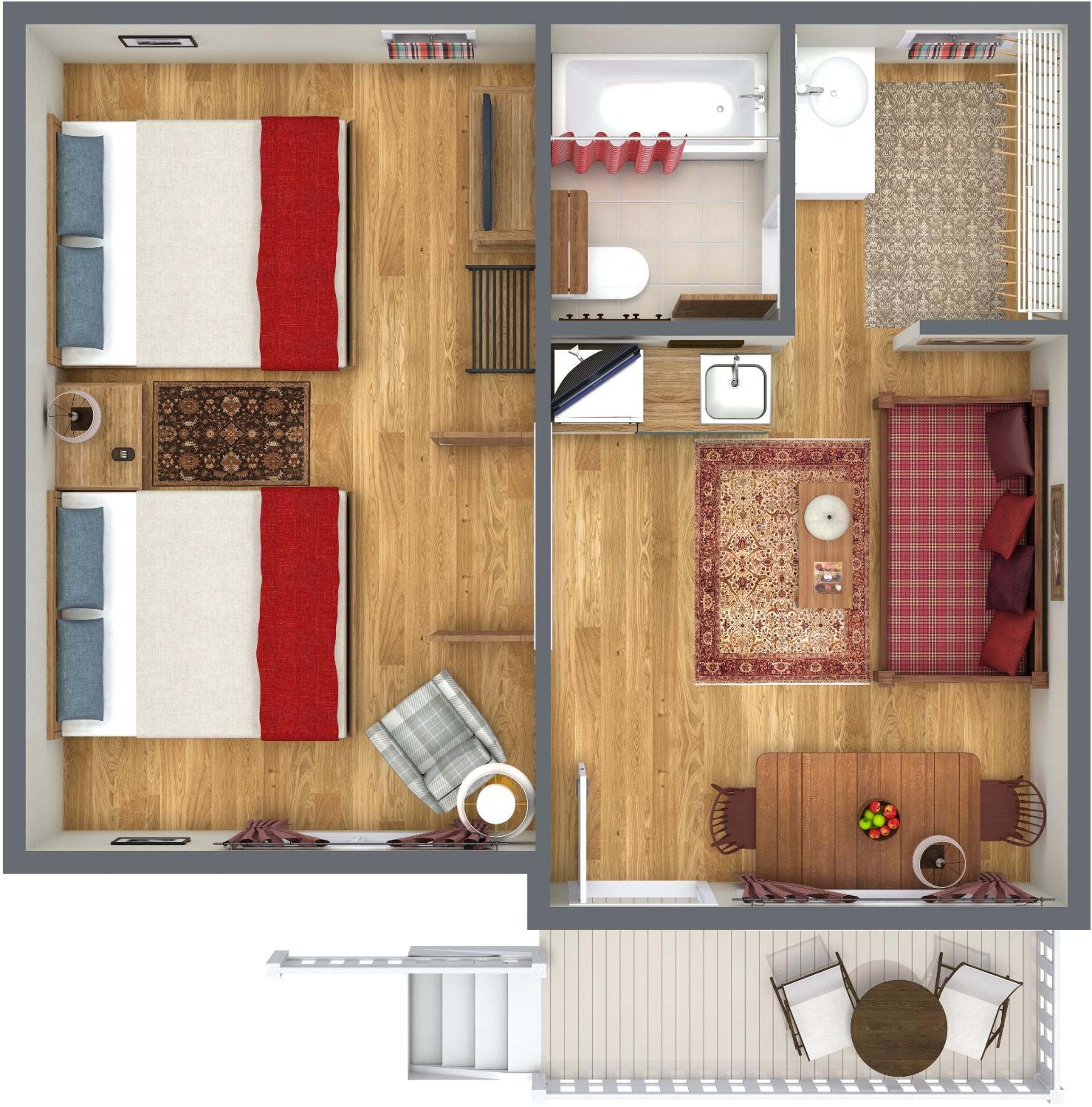 Cottage with Two Queen Beds photo 3