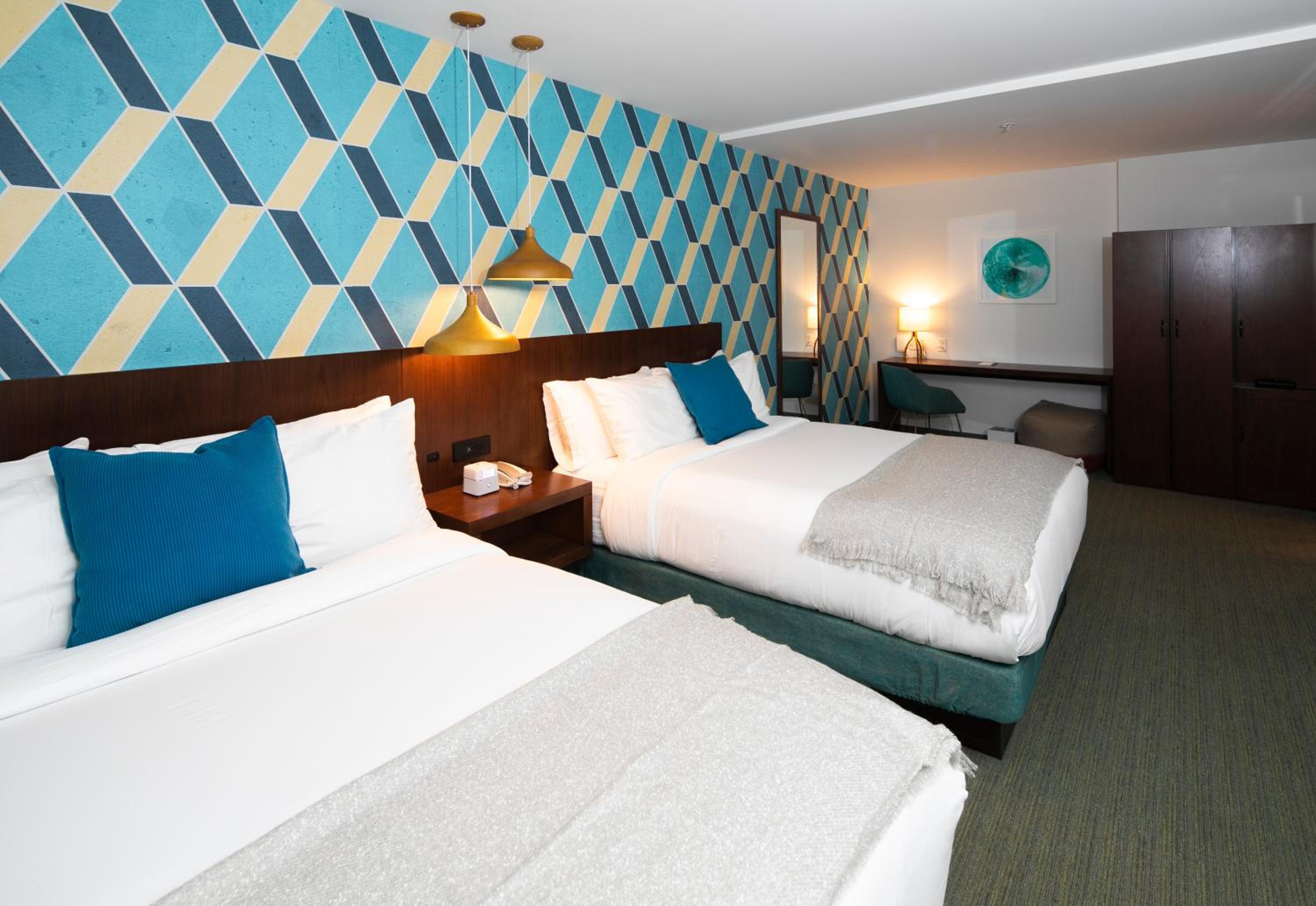 Queen Room with Two Queen Beds and City View
