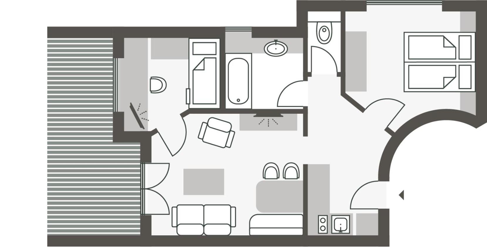 Two-Bedroom Apartment - Photo 3
