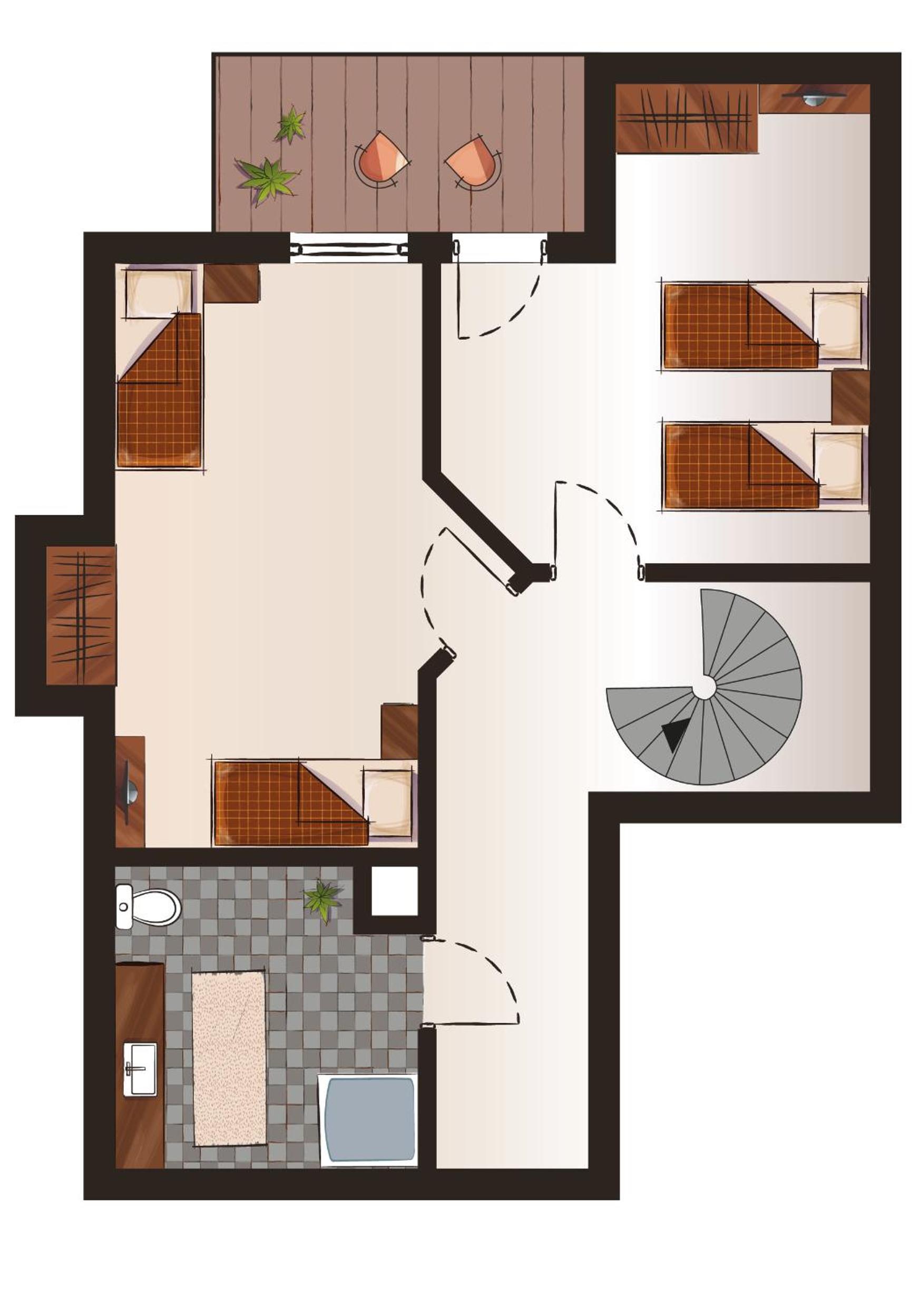Three-Bedroom Apartment with Balcony photo 2