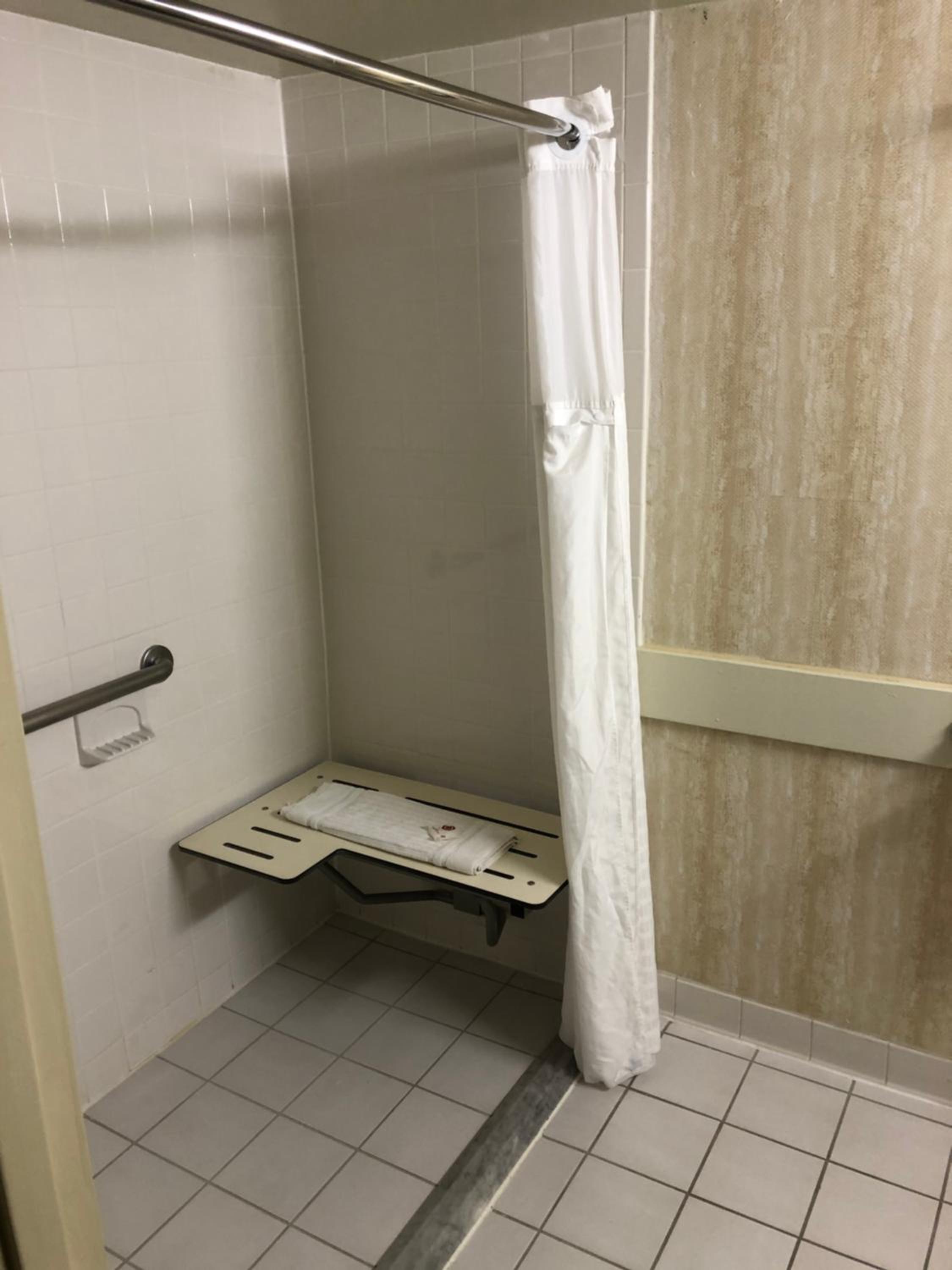 Double Room with Two Double Beds and Roll-In Shower - Accessible/Non-Smoking