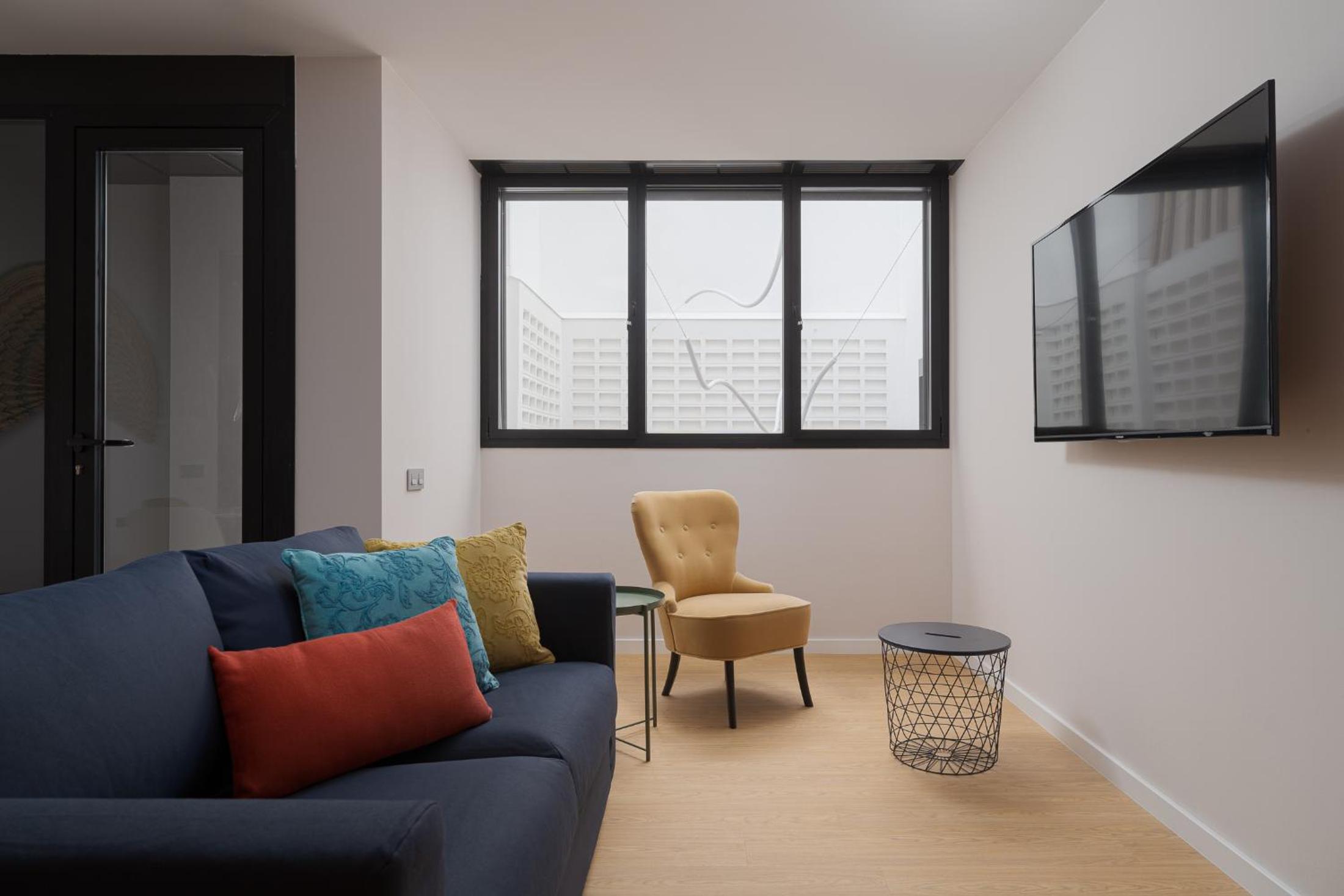 Interior Apartment with Balcony