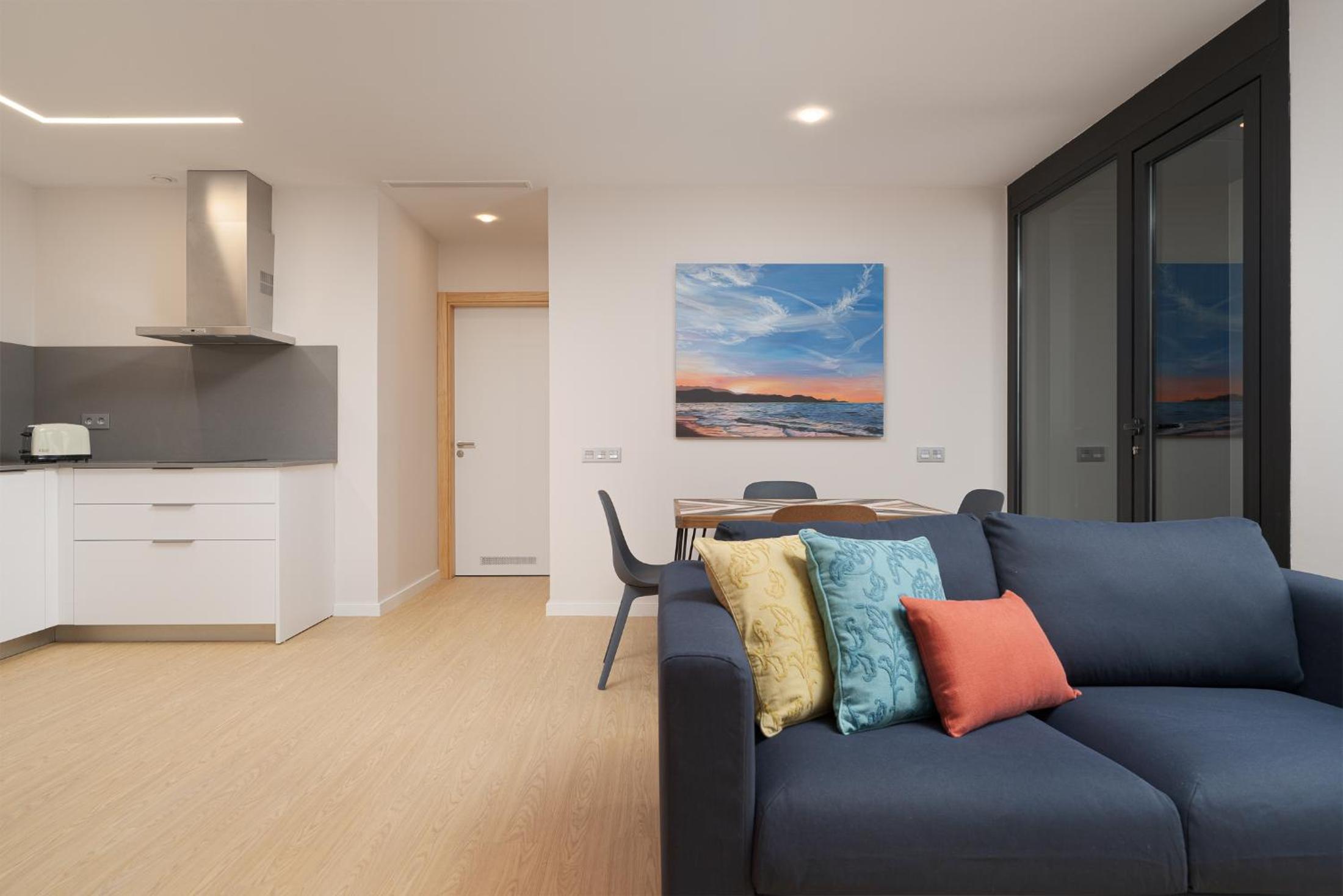 Interior Apartment mit Balkon