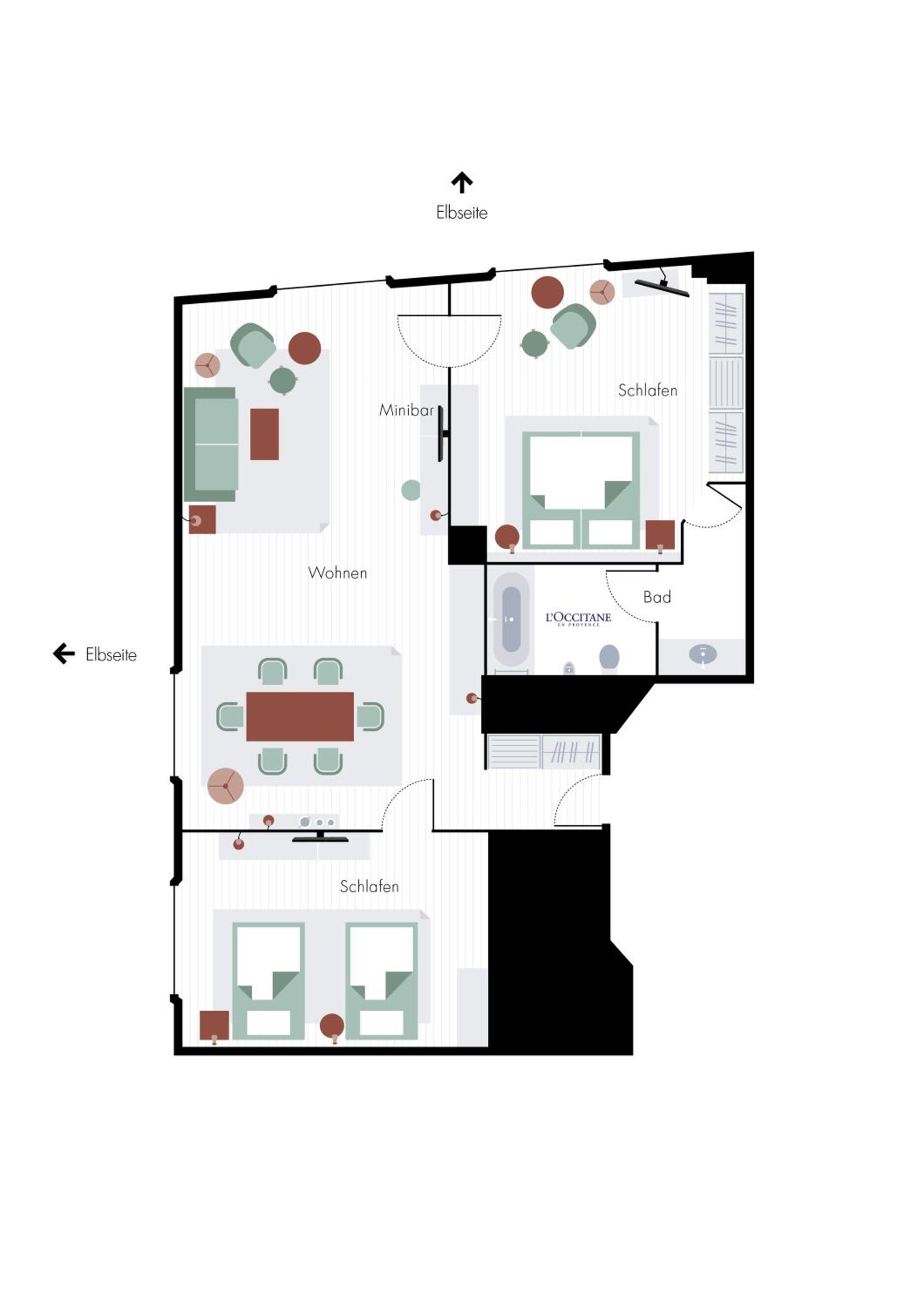 Zwei-Zimmer-Suite photo