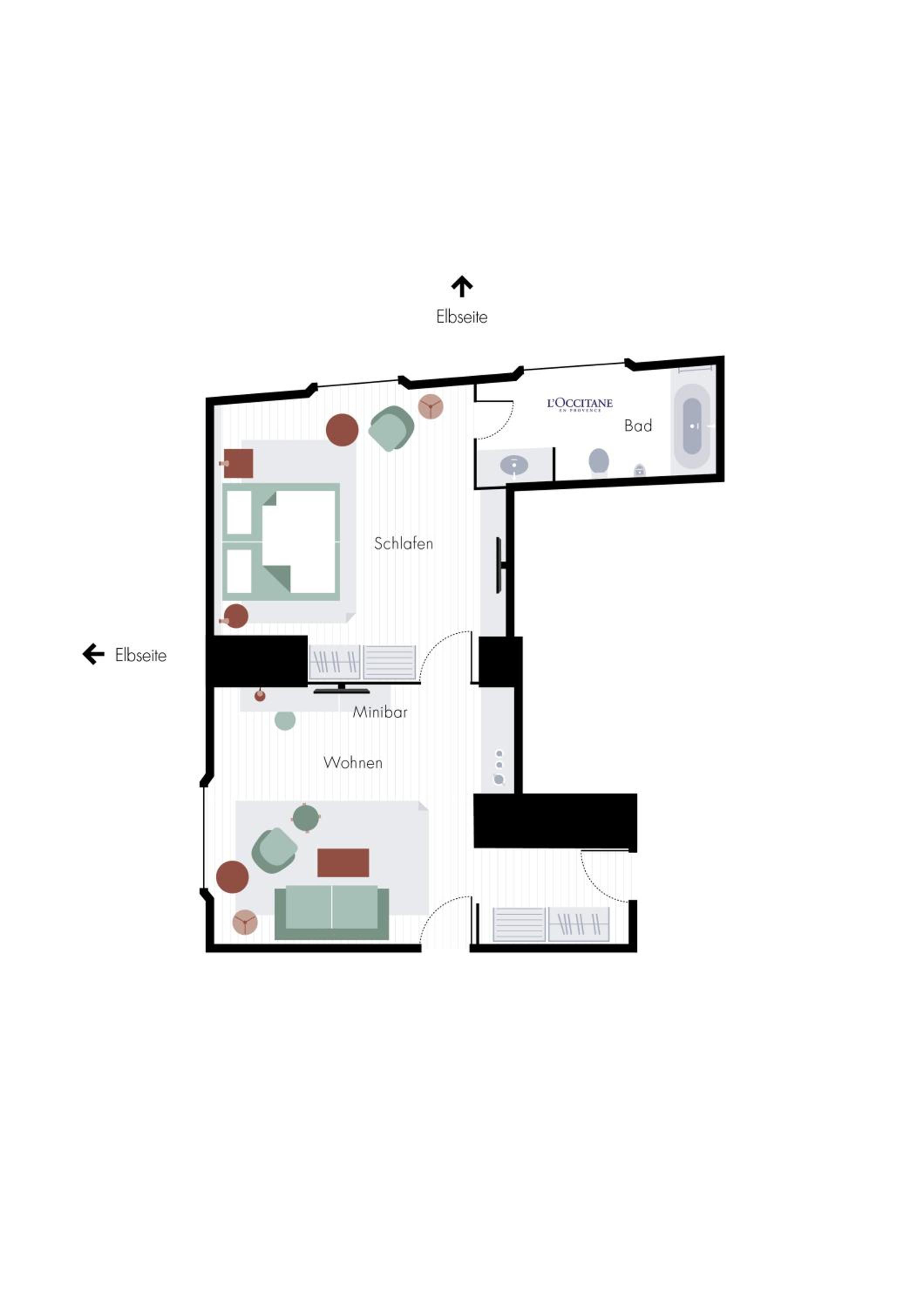 Ein-Zimmer-Suite Ein-Zimmer-Suite