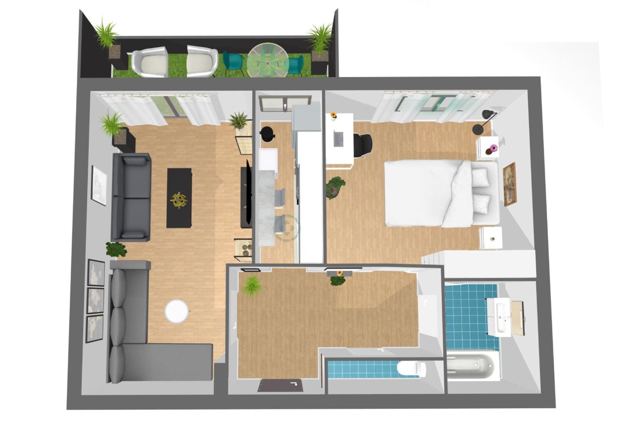One-Bedroom Apartment photo 1