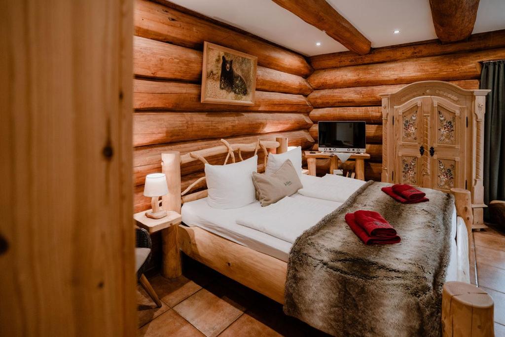 Double Room with Terrace Log House