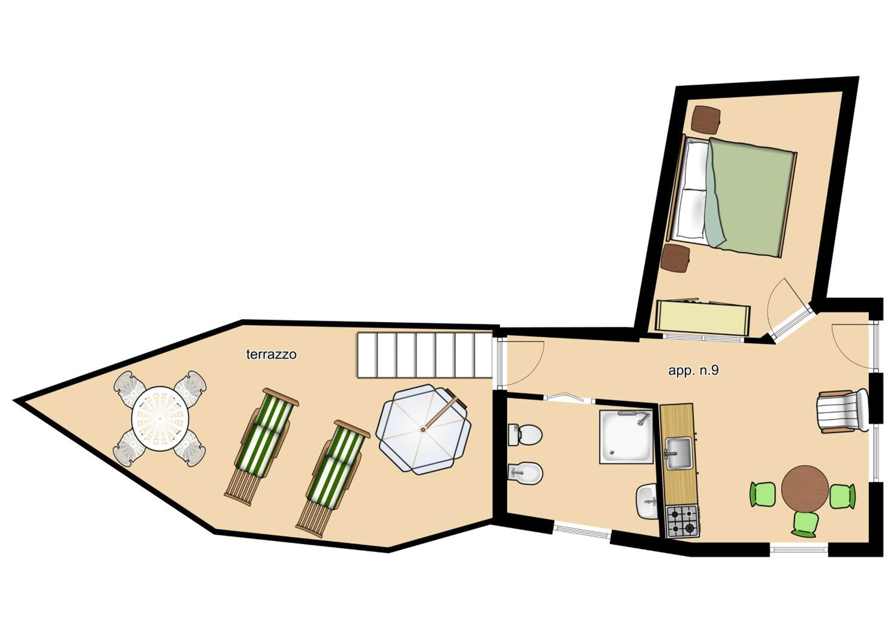 Apartment with Mountain View and Terrace photo 2