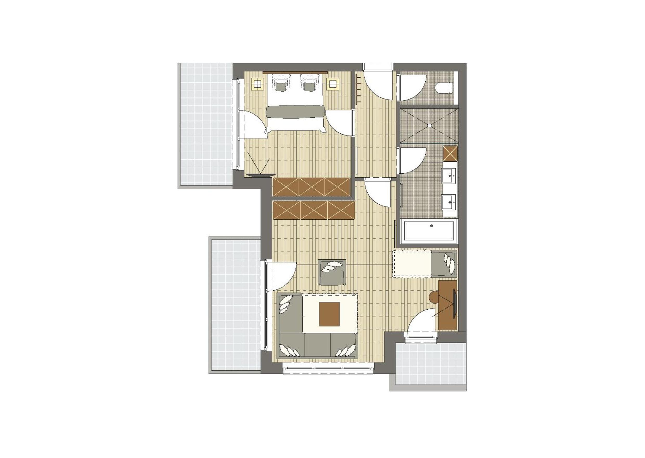 One-Bedroom Suite with Terrace or Balcony
