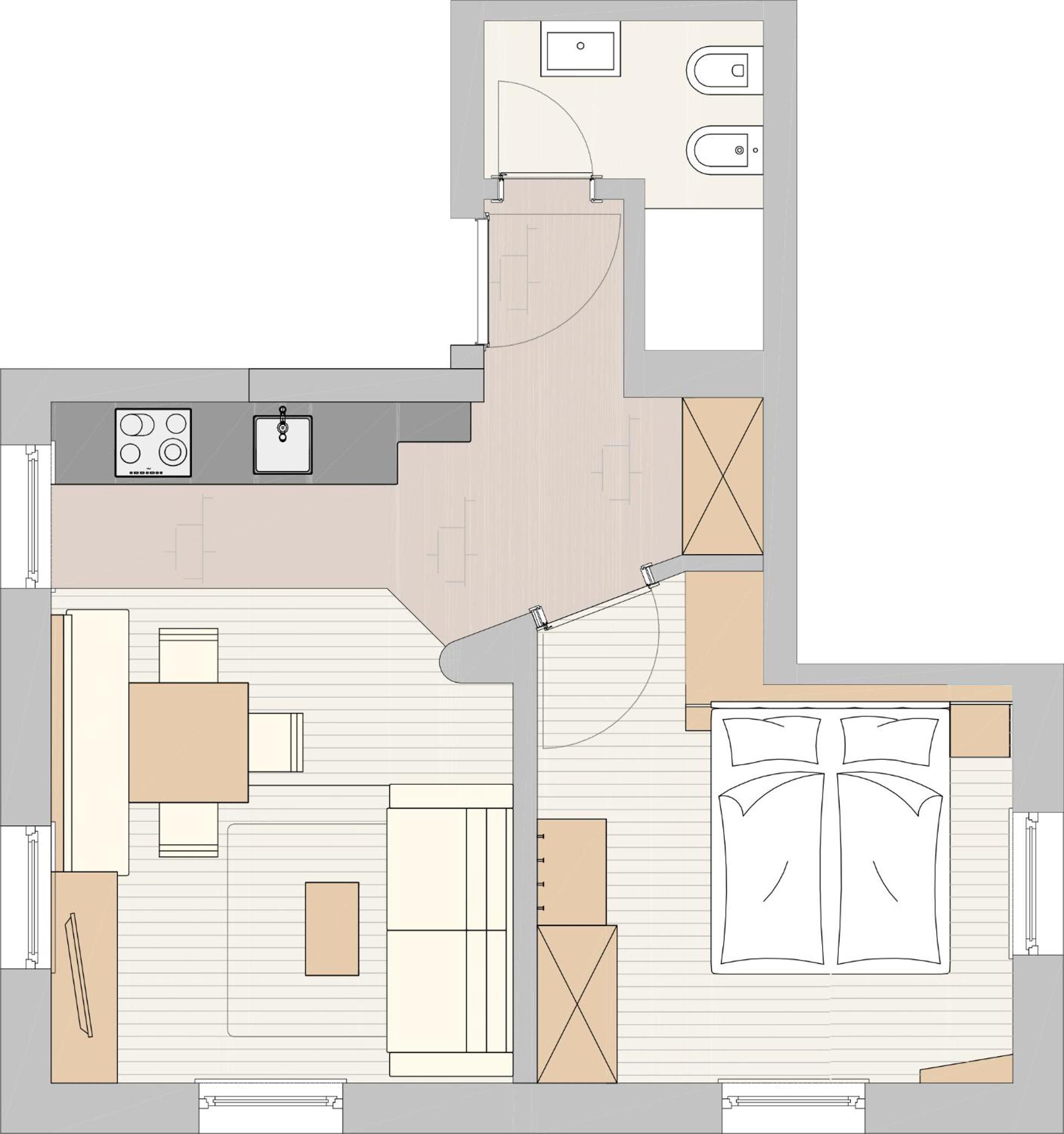 One-Bedroom Apartment photo 2