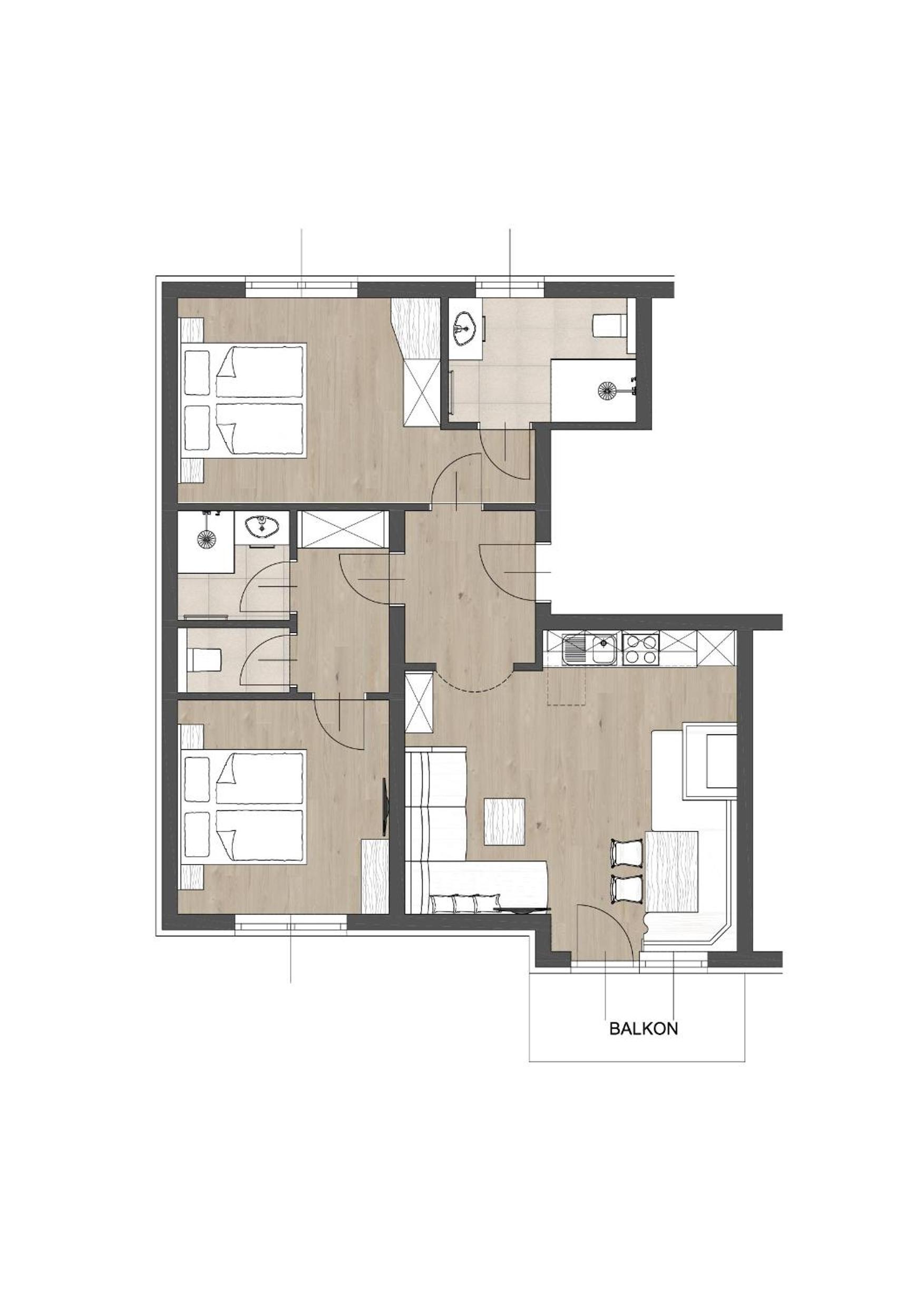Two-Bedroom Apartment photo 2