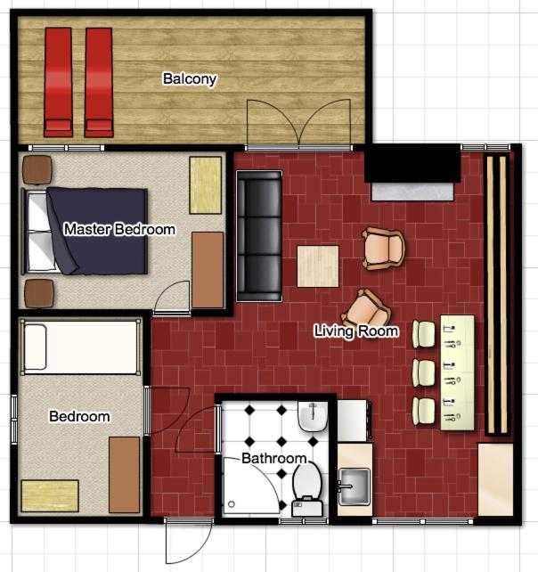Superior Two-Bedroom Apartment with Balcony photo 1