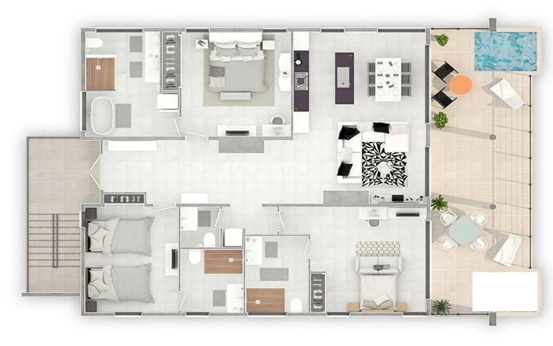 Three-Bedroom Apartment photo 3