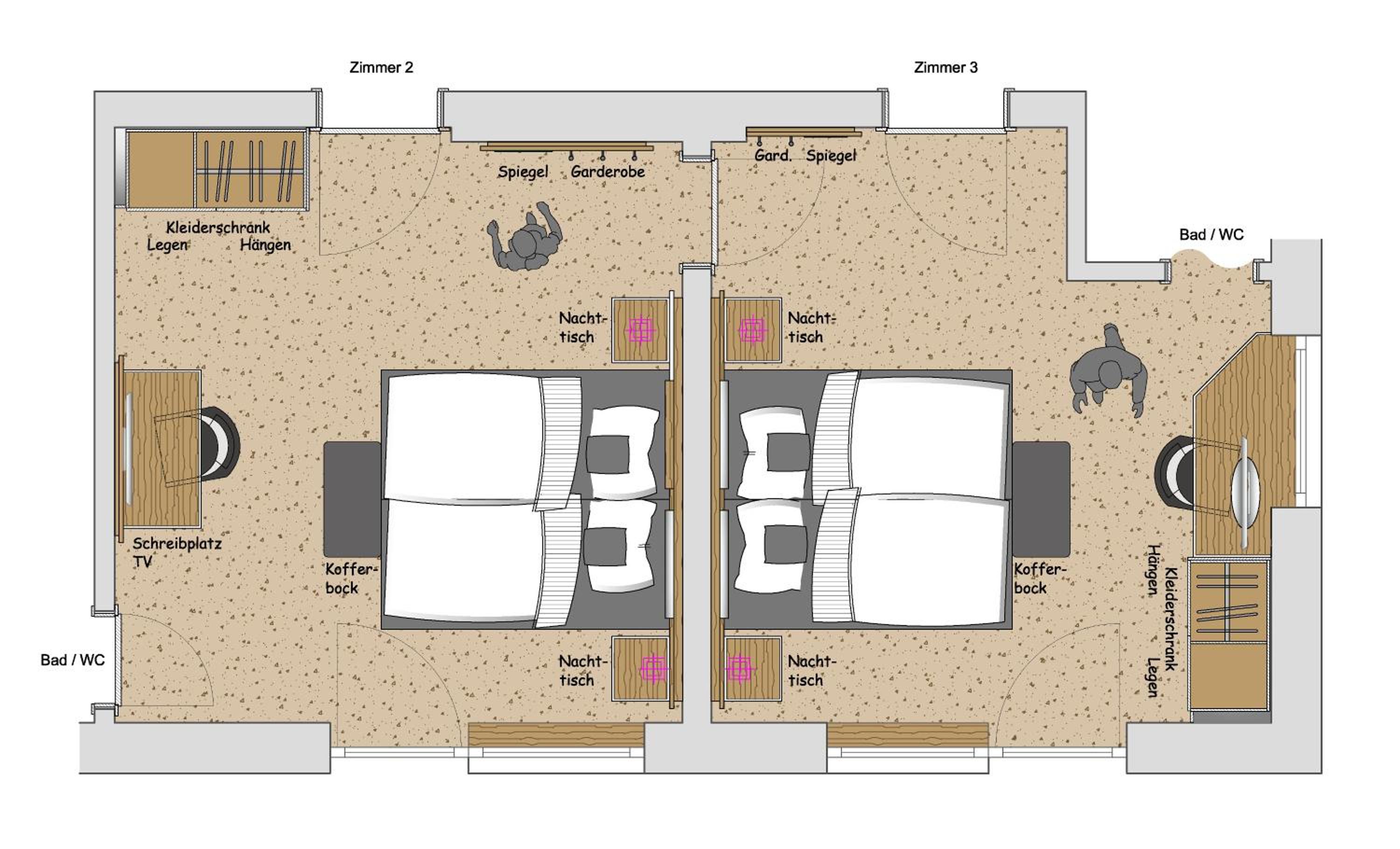 Two-Bedroom Apartment with Balcony Top 1
